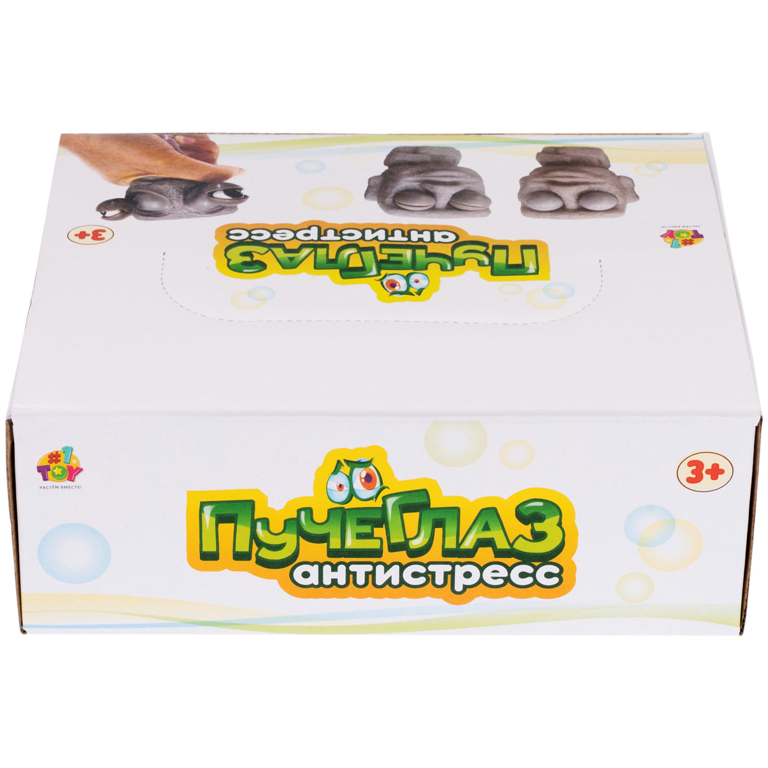 1toy Пучеглаз-антистресс "Истукан", 6,4х3,9х7,3 см