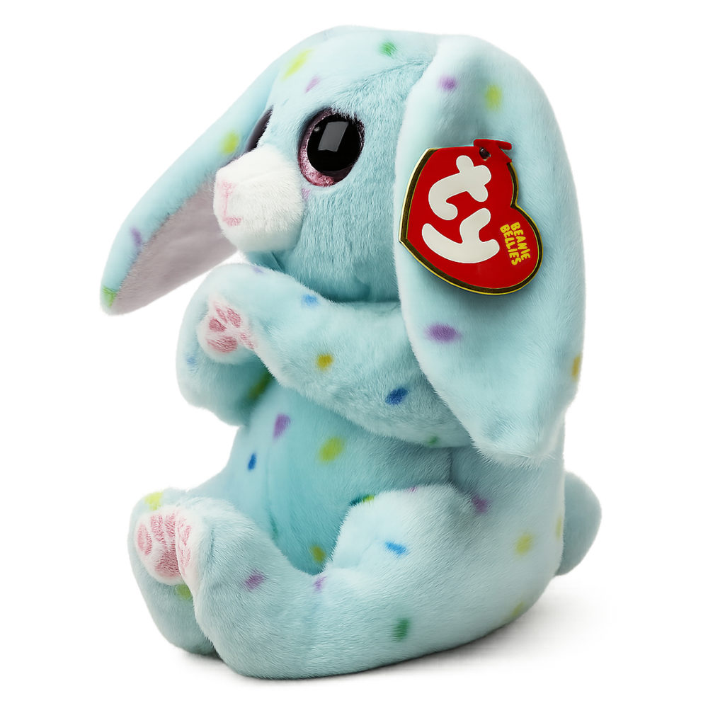 Мягкая игрушка TY Beanie Bellies синий Кролик Skippy,15 см