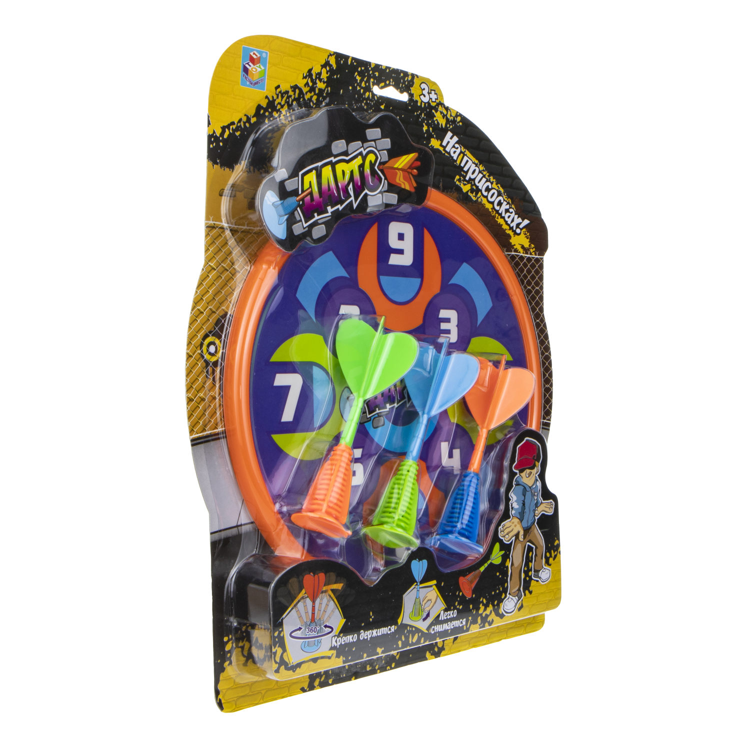 Дартс детский 1TOY на присосках 