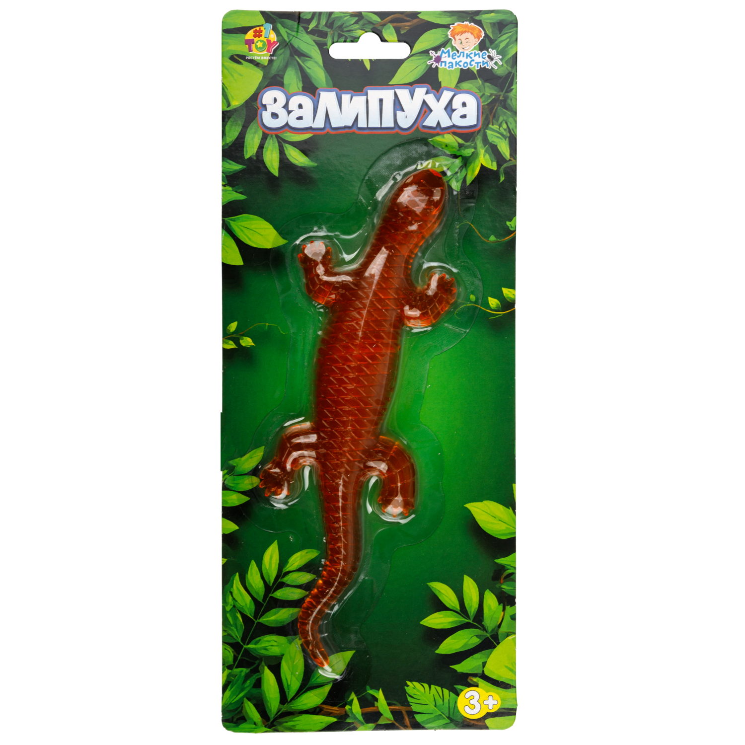 Жмяка липучая 1TOY Залипуха Ящерица, лизун