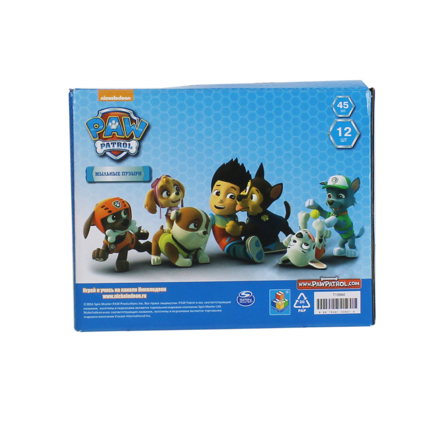 Мыльные пузыри 1TOY "Щенячий патруль" (45 мл.).