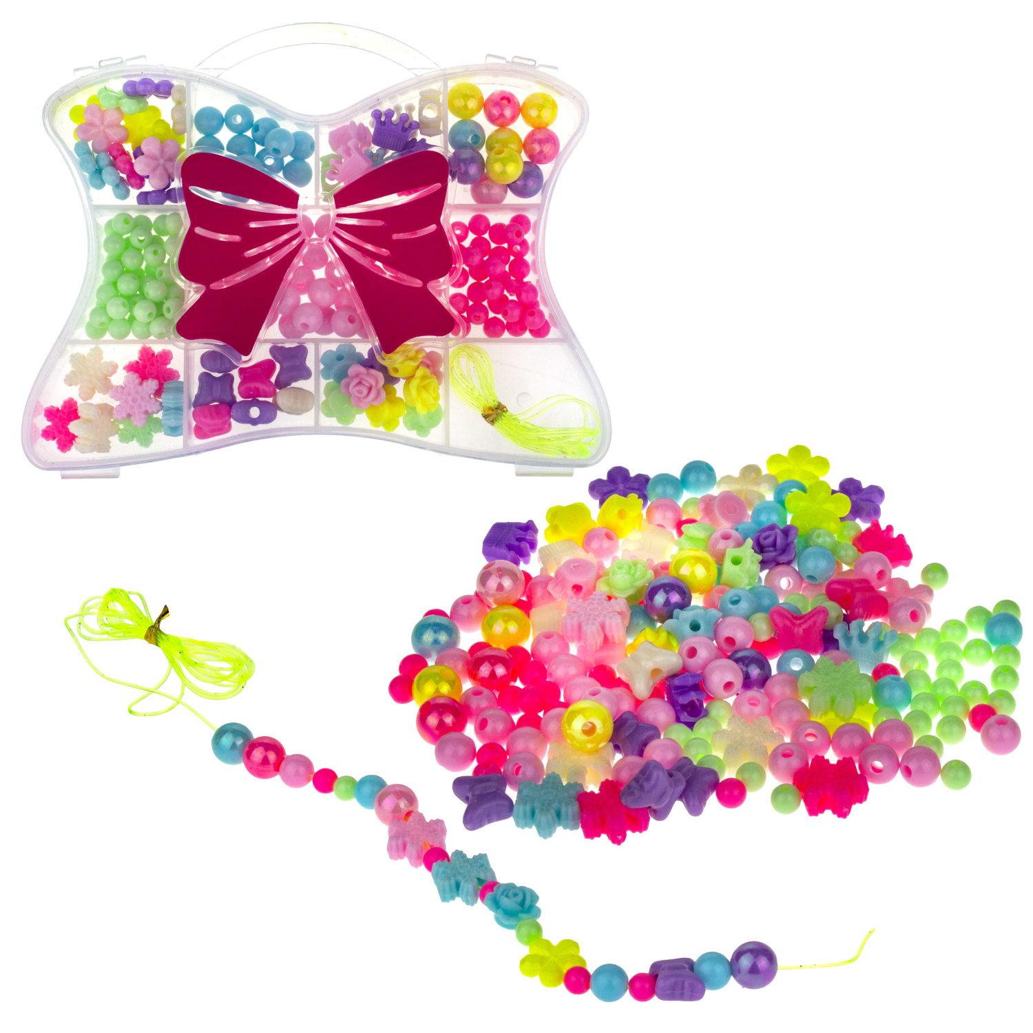 1TOY набор бусин "Bijou DIY" Сумочка, 190 бусин