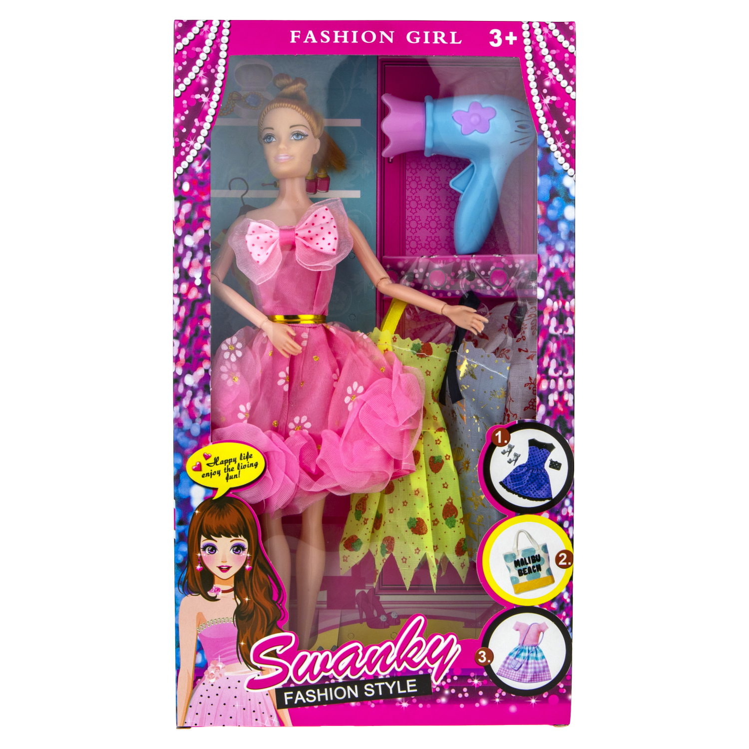 Кукла 29см с аксесс., в кор.18*4,5*32 см