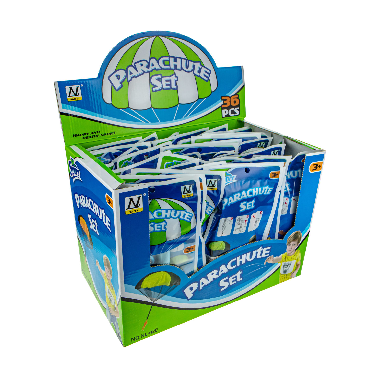 Игрушка парашютист в пакете