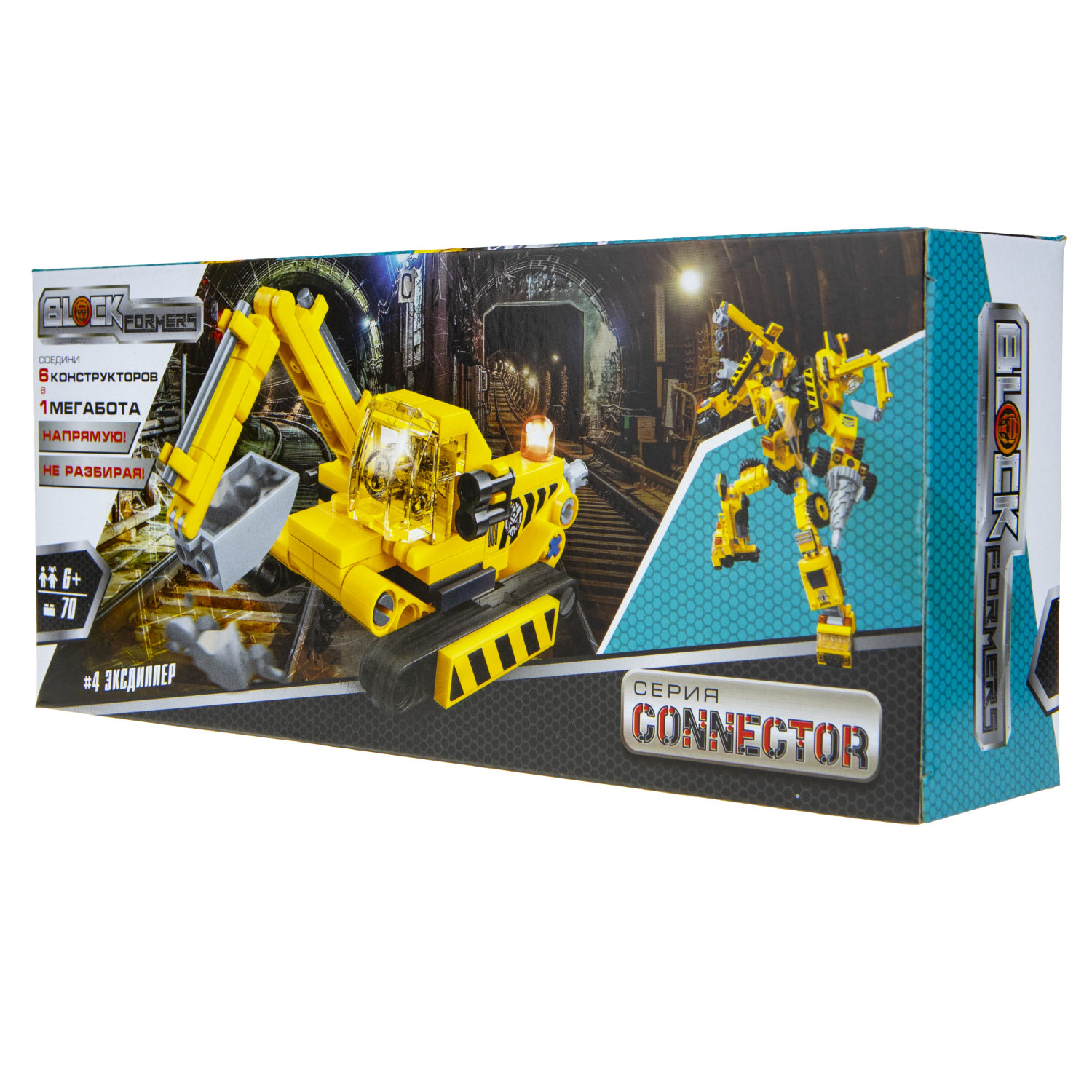 Конструктор 1TOY Blockformers Connector "Мегаблокбот"