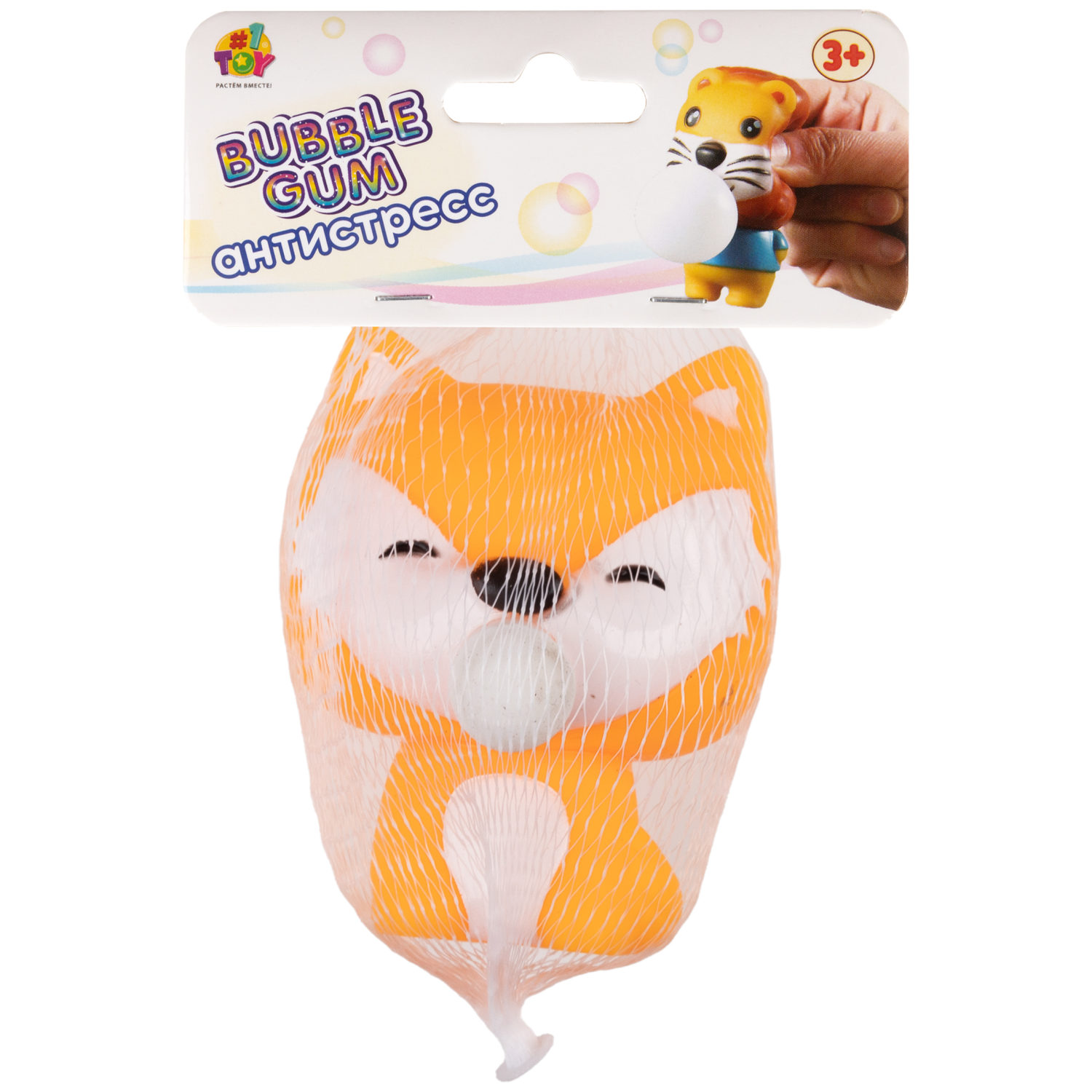 1TOY Bubble Gum-антистресс "Животные" 7,5х6х6 см, 12 видов в ассортименте