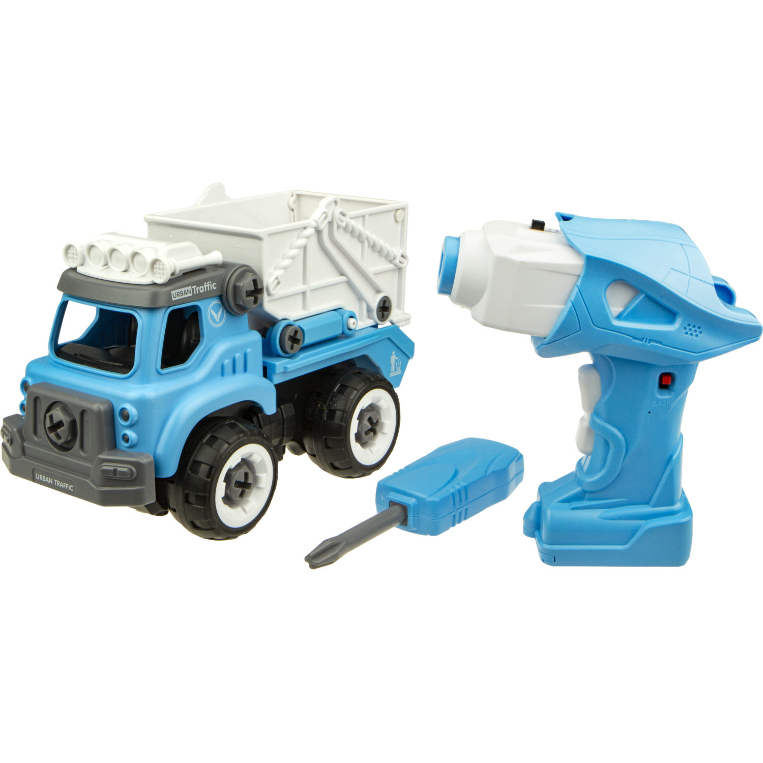 Машинка 1TOY "Сити-сервис" мусоровоз на радиоуправлении.