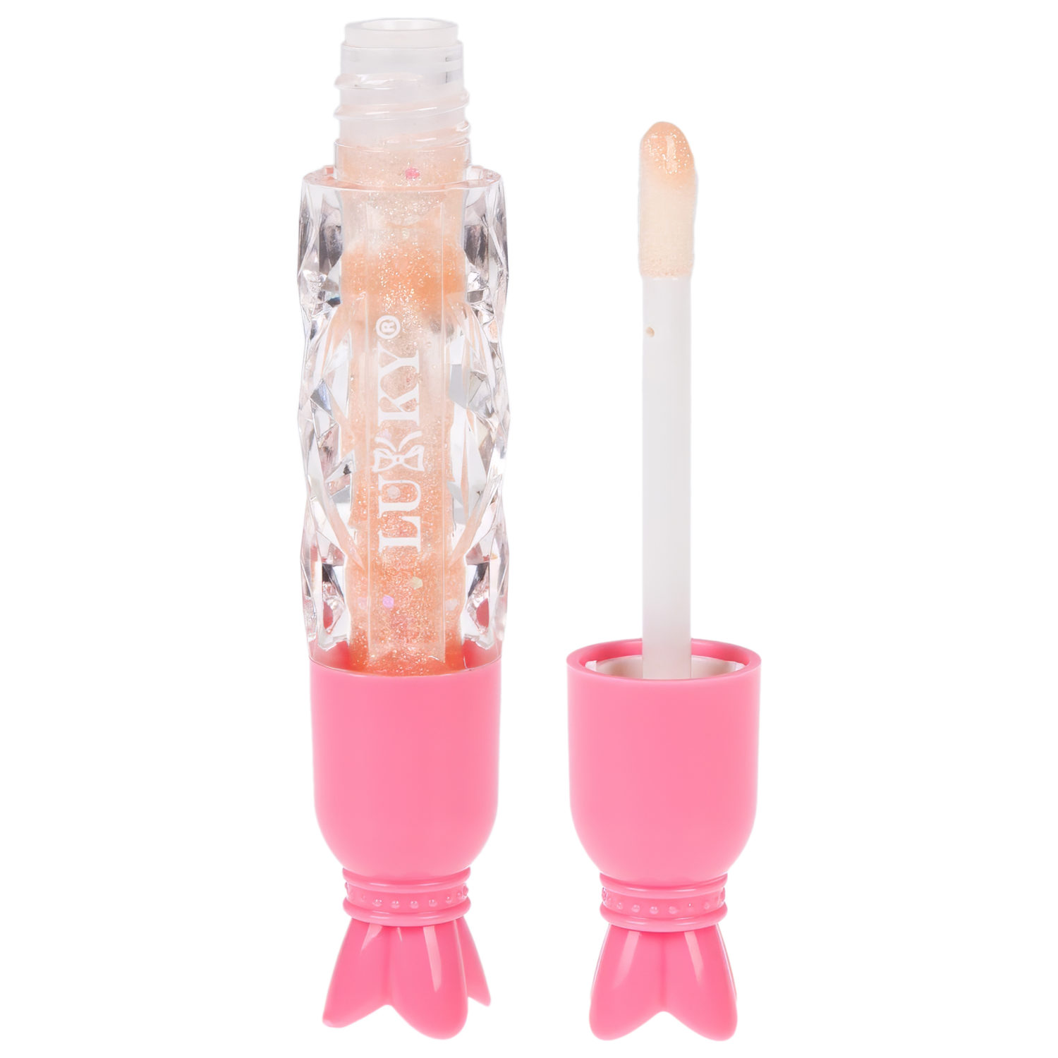 Глазурь для губ Lukky Sweet Candy с ароматом фруктового драже, золотисто-бежевый, 8 мл