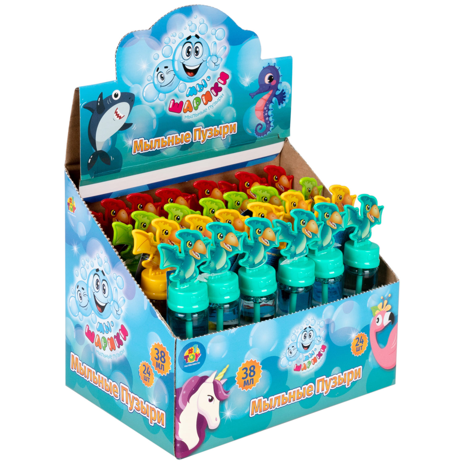 Мыльные пузыри 1TOY Мы-шарики! Динозавр птеродактиль, 38 мл, в ассортименте