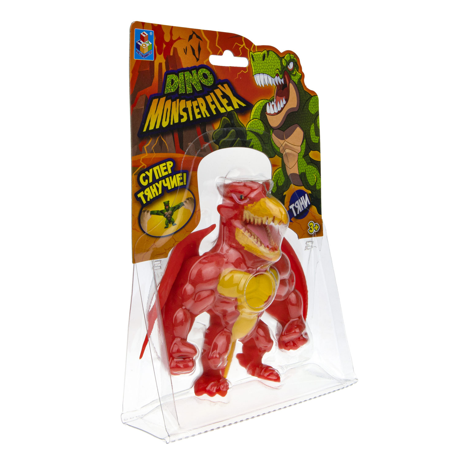 Тянущиеся фигурки 1TOY Monster Flex Dino, Птерагонп, монстр тянучка, 14 см
