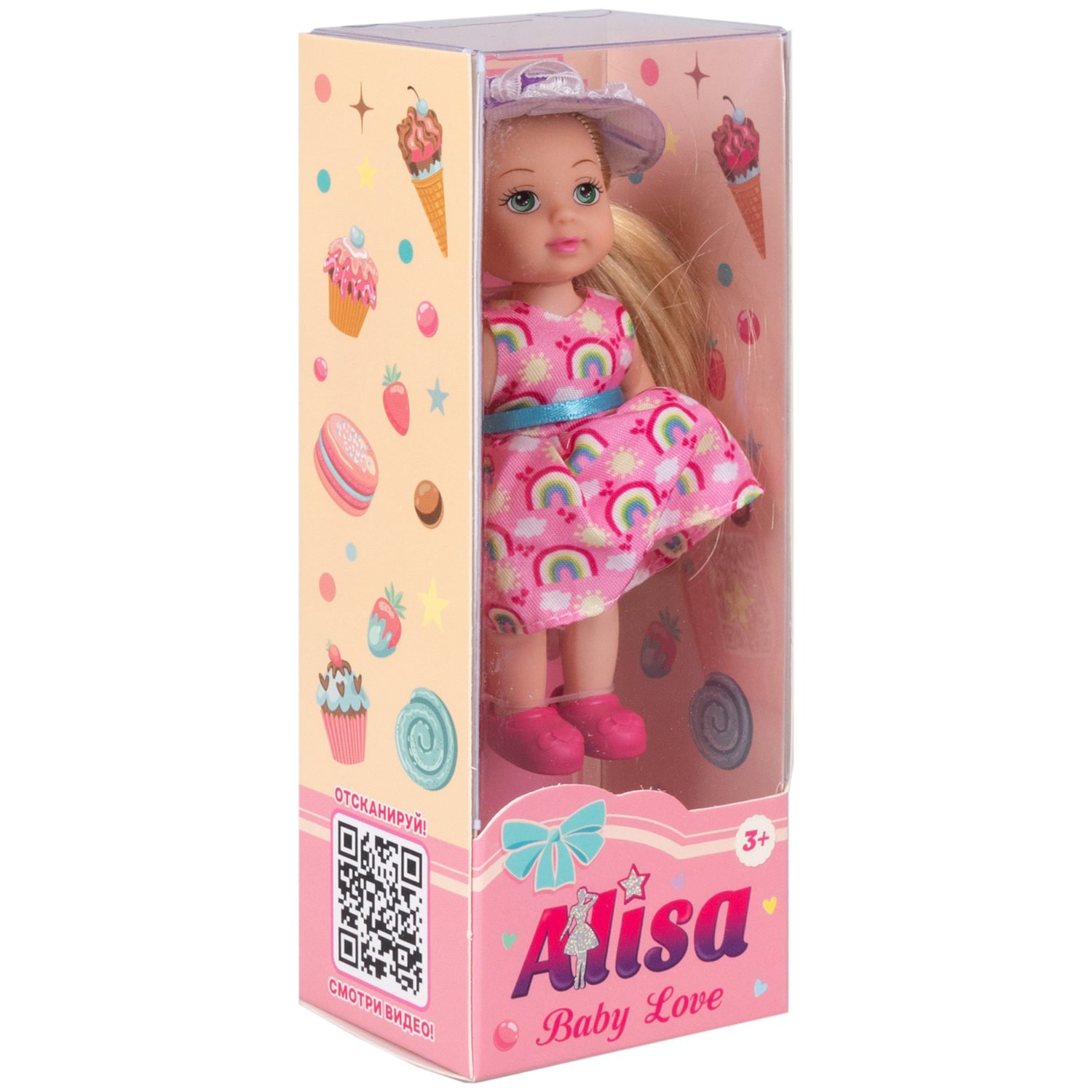 Кукла 1TOY BABY LOVE, летней одежде, 12 см