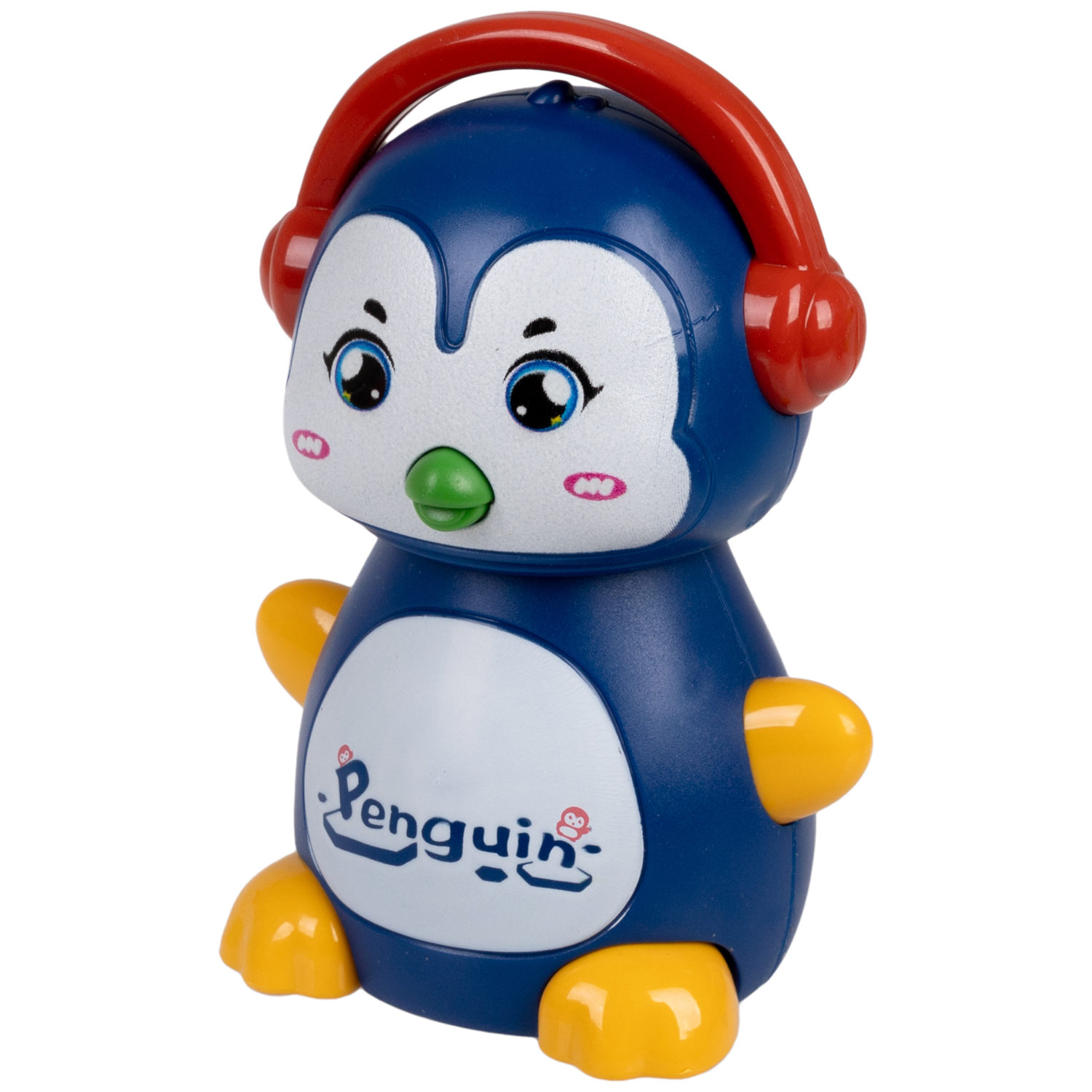 Игрушка детская 1TOY Покатушки Весёлый Пингвин, инерционная, работает без батареек, 4 цвета в ассортименте