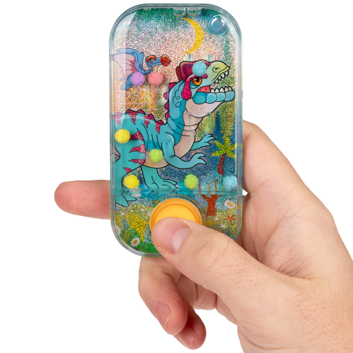 1TOY Игра с водой забрось мячики динозавры, 3 вида в ассортименте