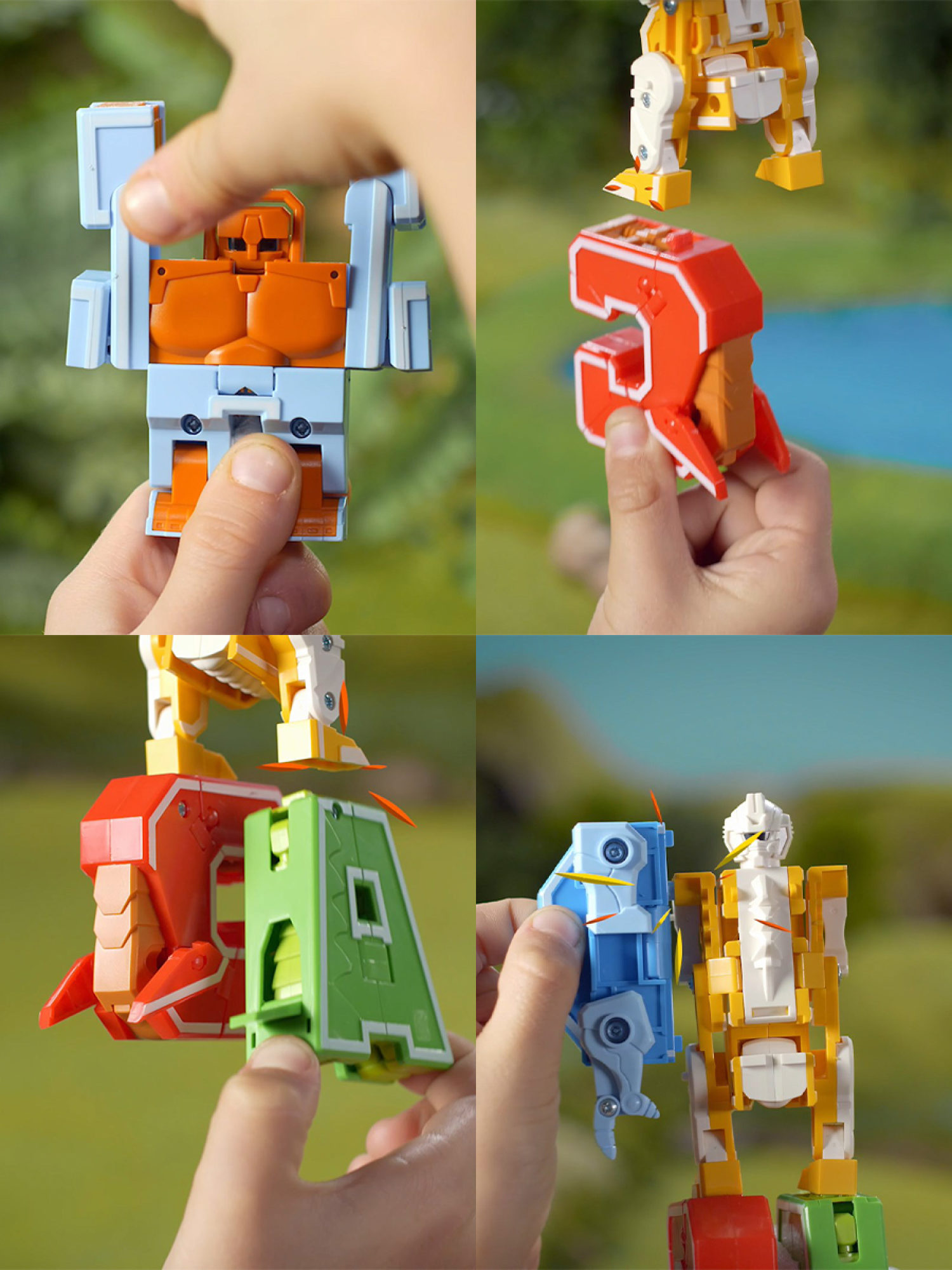 Трансформеры 1TOY, трансботы Lingvo Zoo, роботы, английские буквы от A до Z