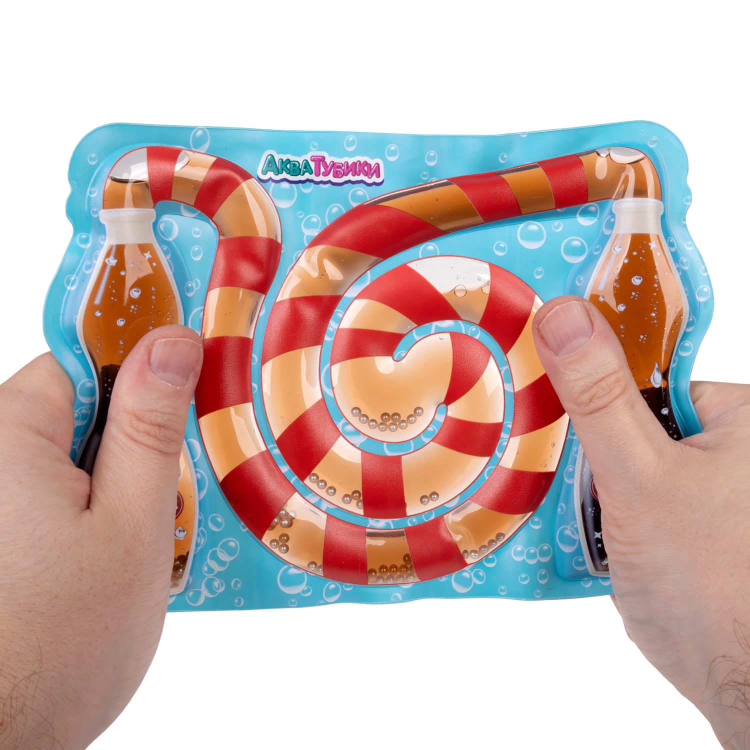 Акватубики 1TOY Газировка: При-кола, антистресс переливайка