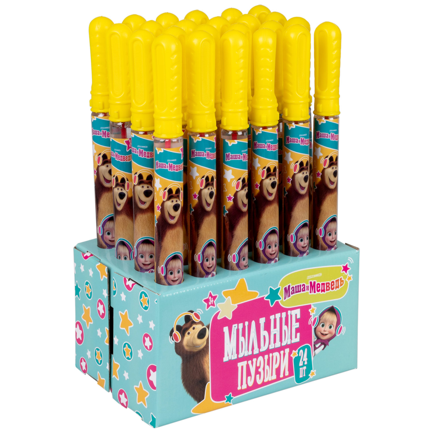 Мыльные пузыри 1TOY Маша и медведь, 120 мл