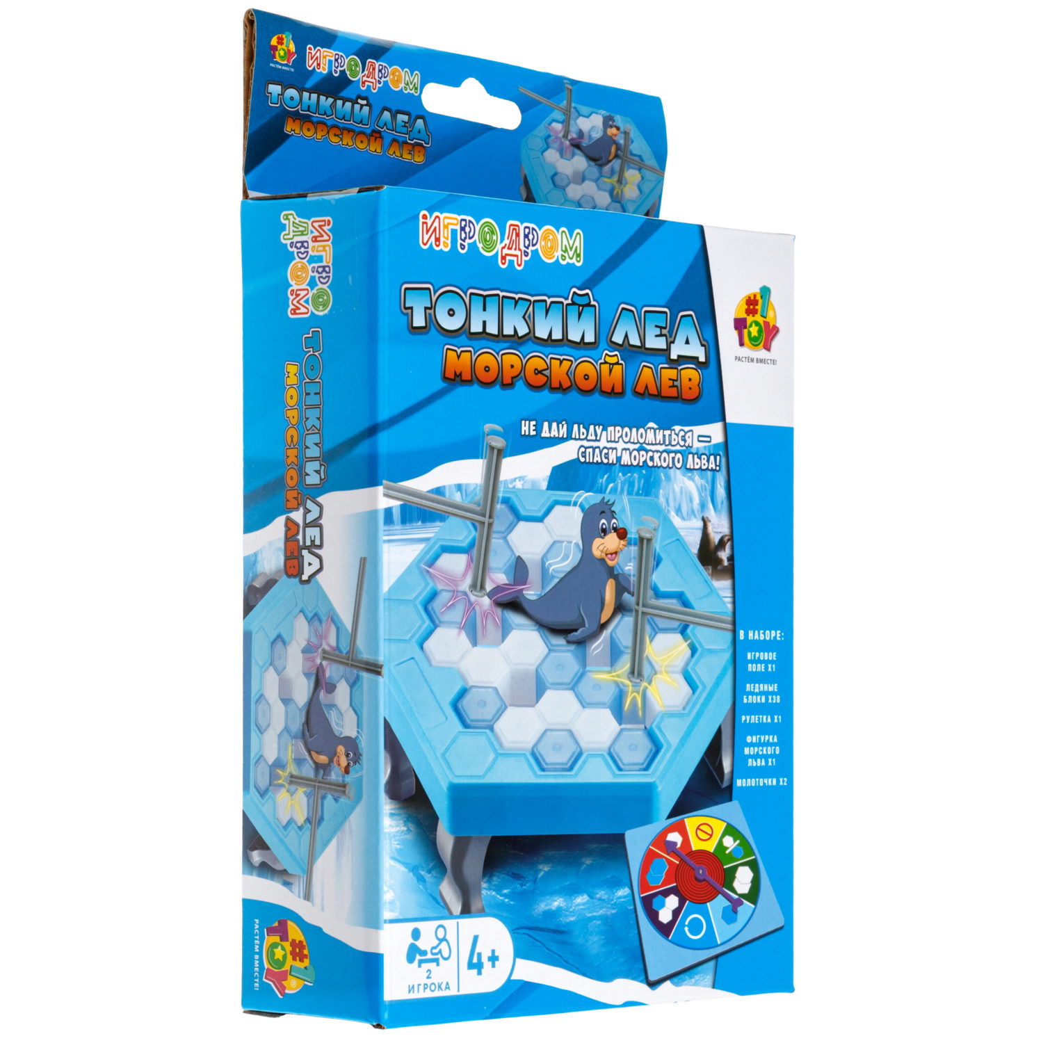Настольная игра 1TOY Игродром Тонкий лед, Морской лев