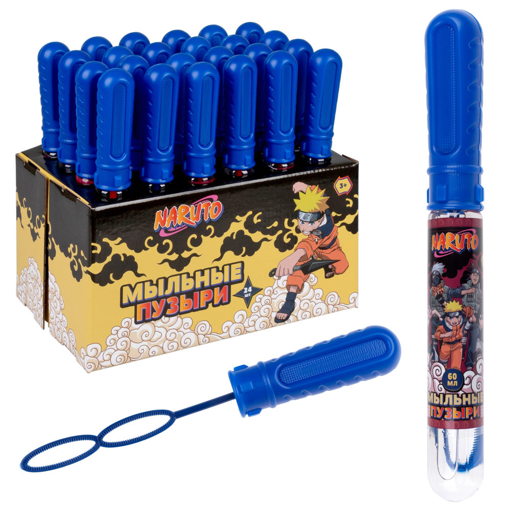Мыльные пузыри 1TOY Наруто, 60 мл