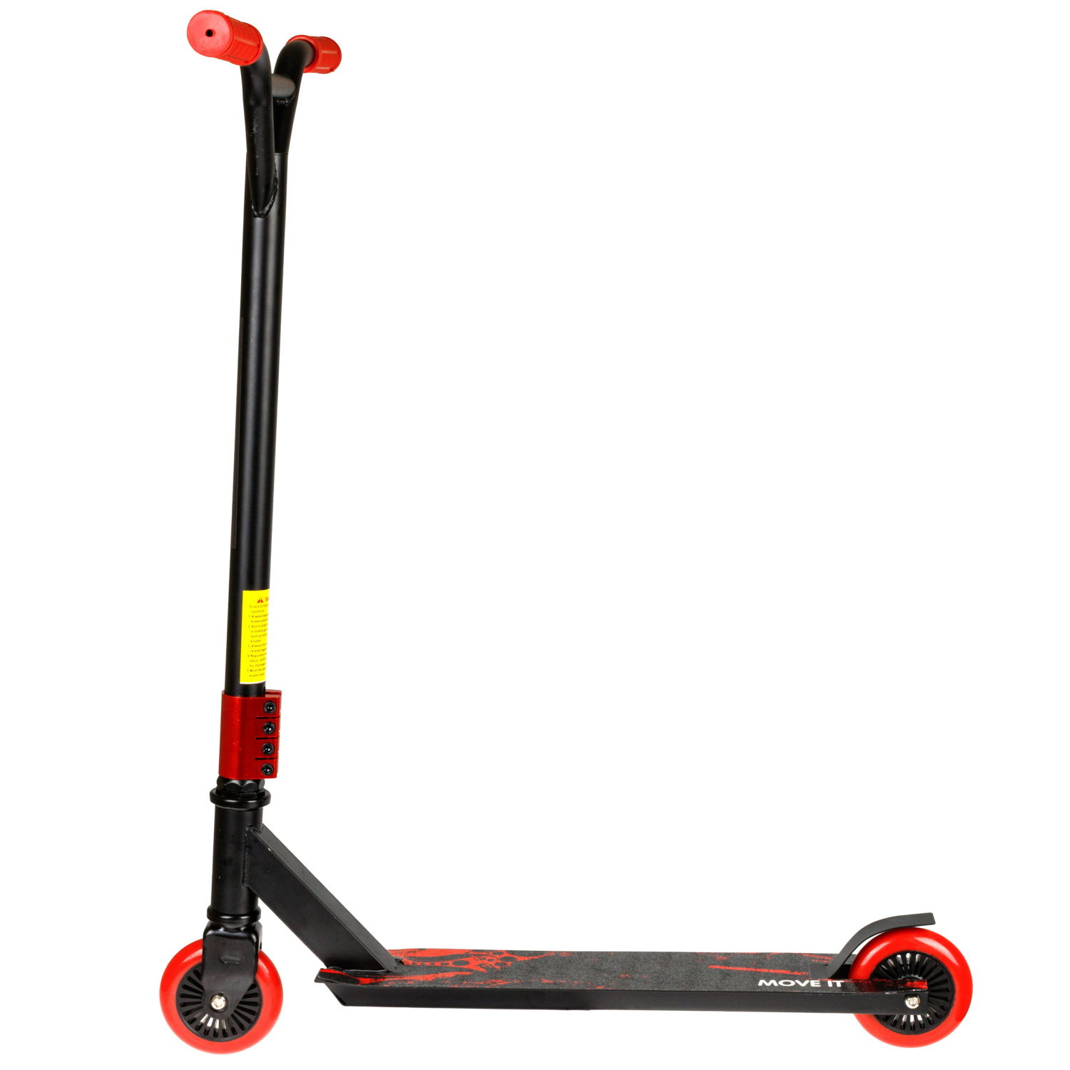 Самокат трюковый Topgear, 2-х кол. PU 2х100 мм, неопреновые грипсы, 48,5*83*64 см,, до 100 кг, черно-красный