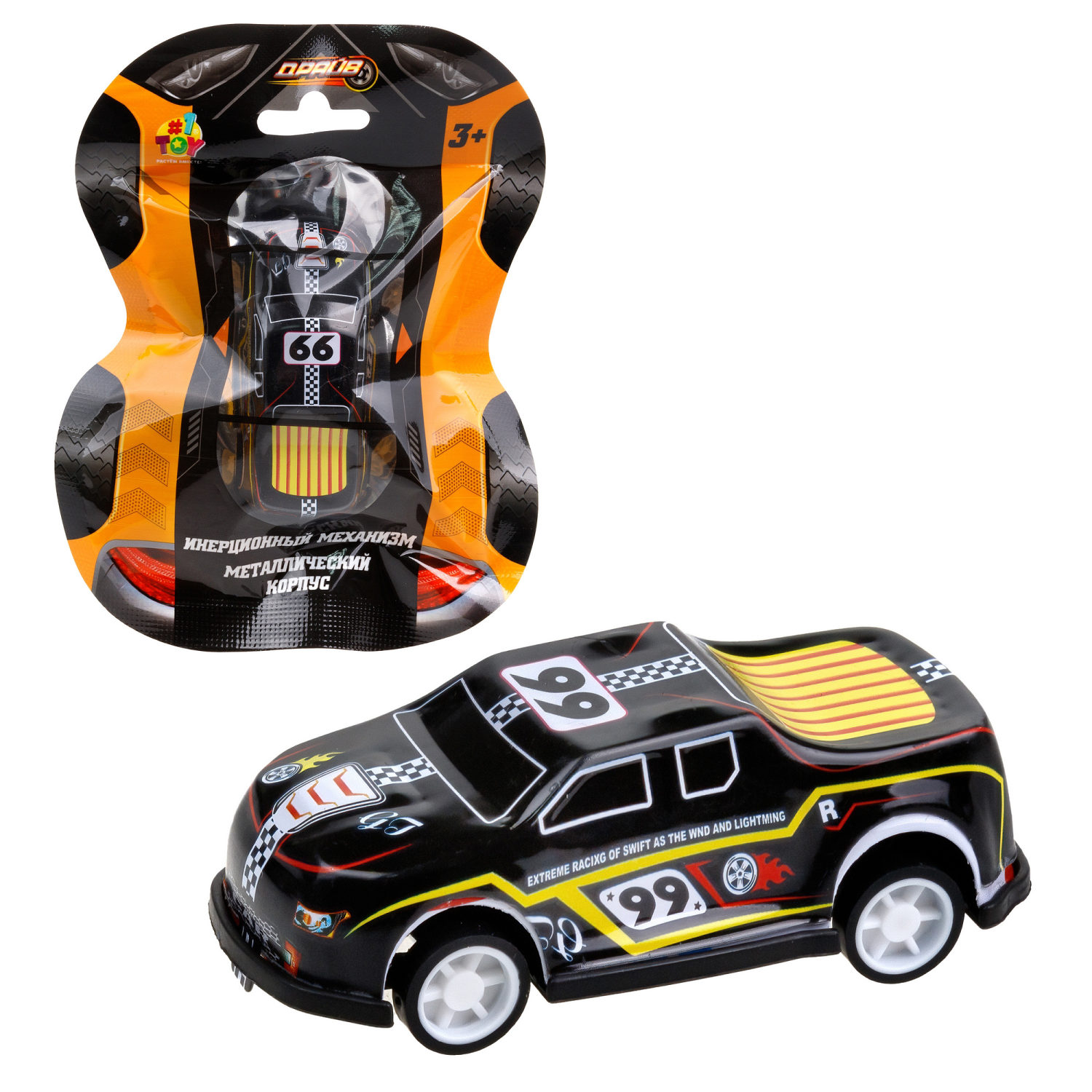 1toy Драйв Микромашинка, металлическая, инерционная, в ассортименте 92 вида