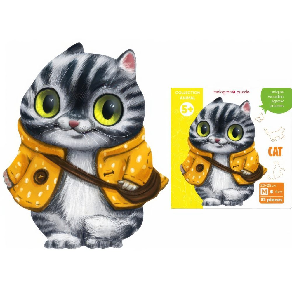 Пазлы Collection Animals Кот в курточке, 53 детали