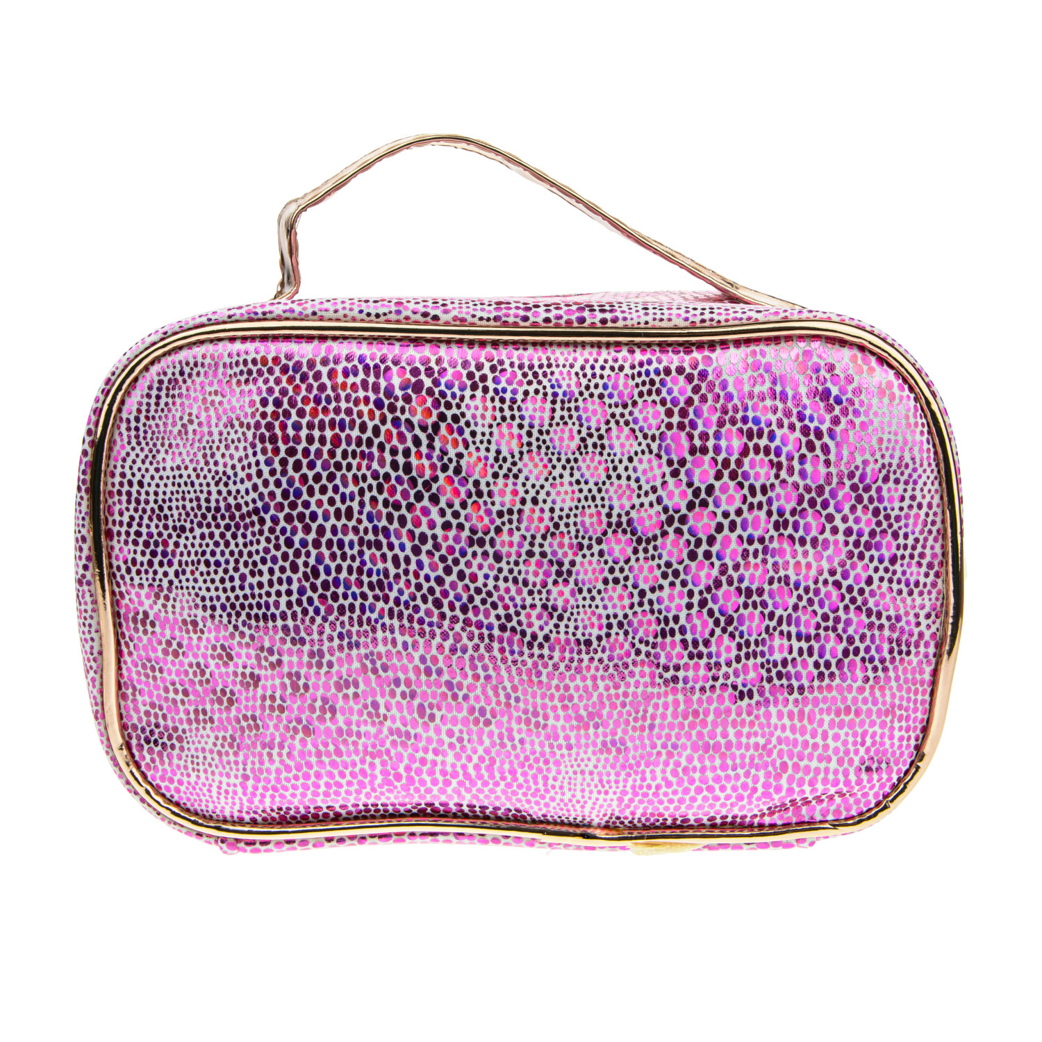 Lukky косметичка-кейс "Кошка" с подвижными пайетками,розовая