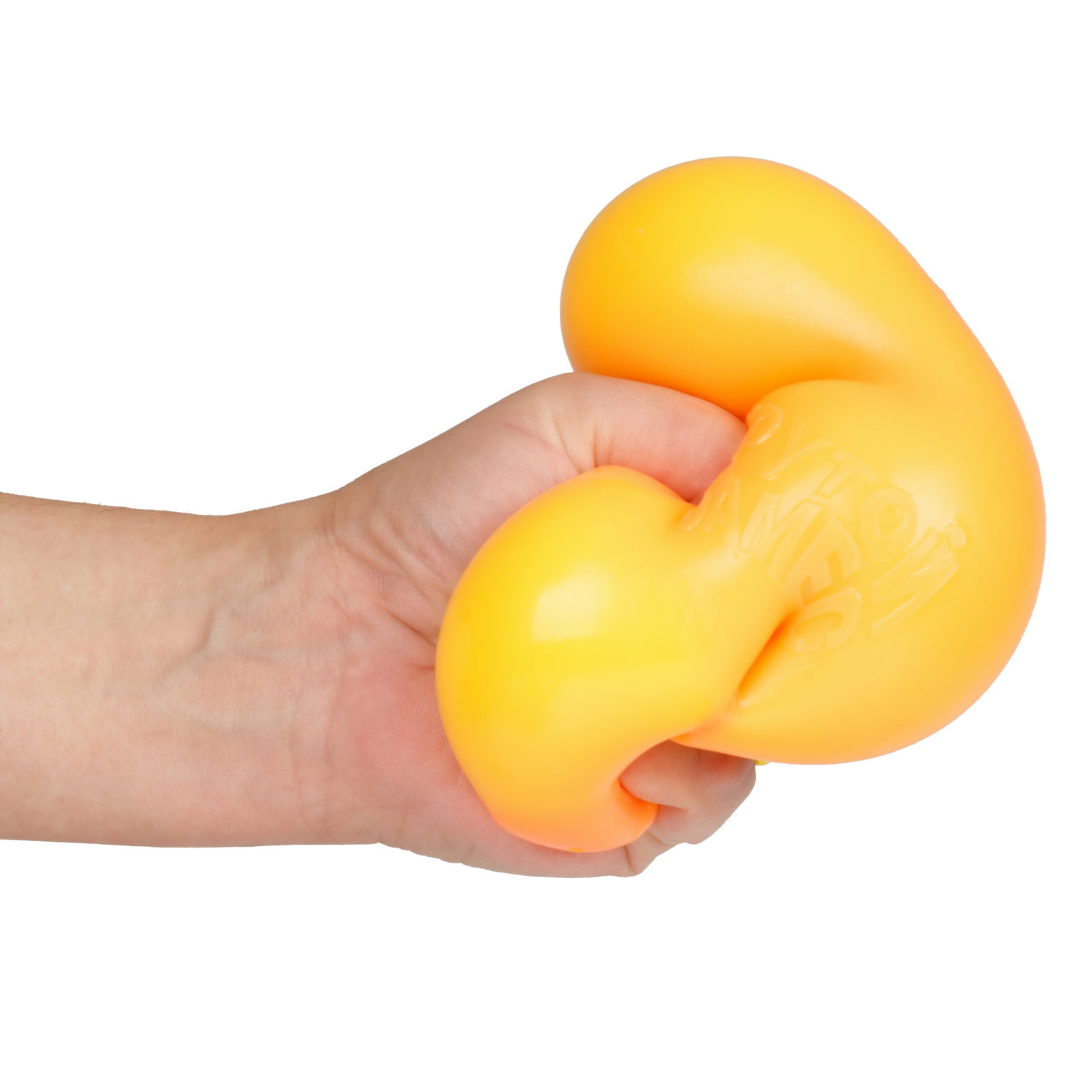 Игрушка-антистресс 1TOY Крутой замес Залиплющ, Плюшар, меняет цвет, 10 см, оранжевый