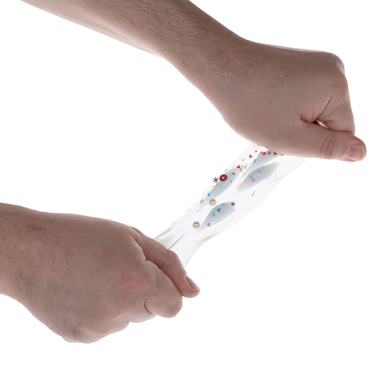 Таба лапа прозрачная 1TOY Крутой замес, 6,5х3 см, в ассортименте