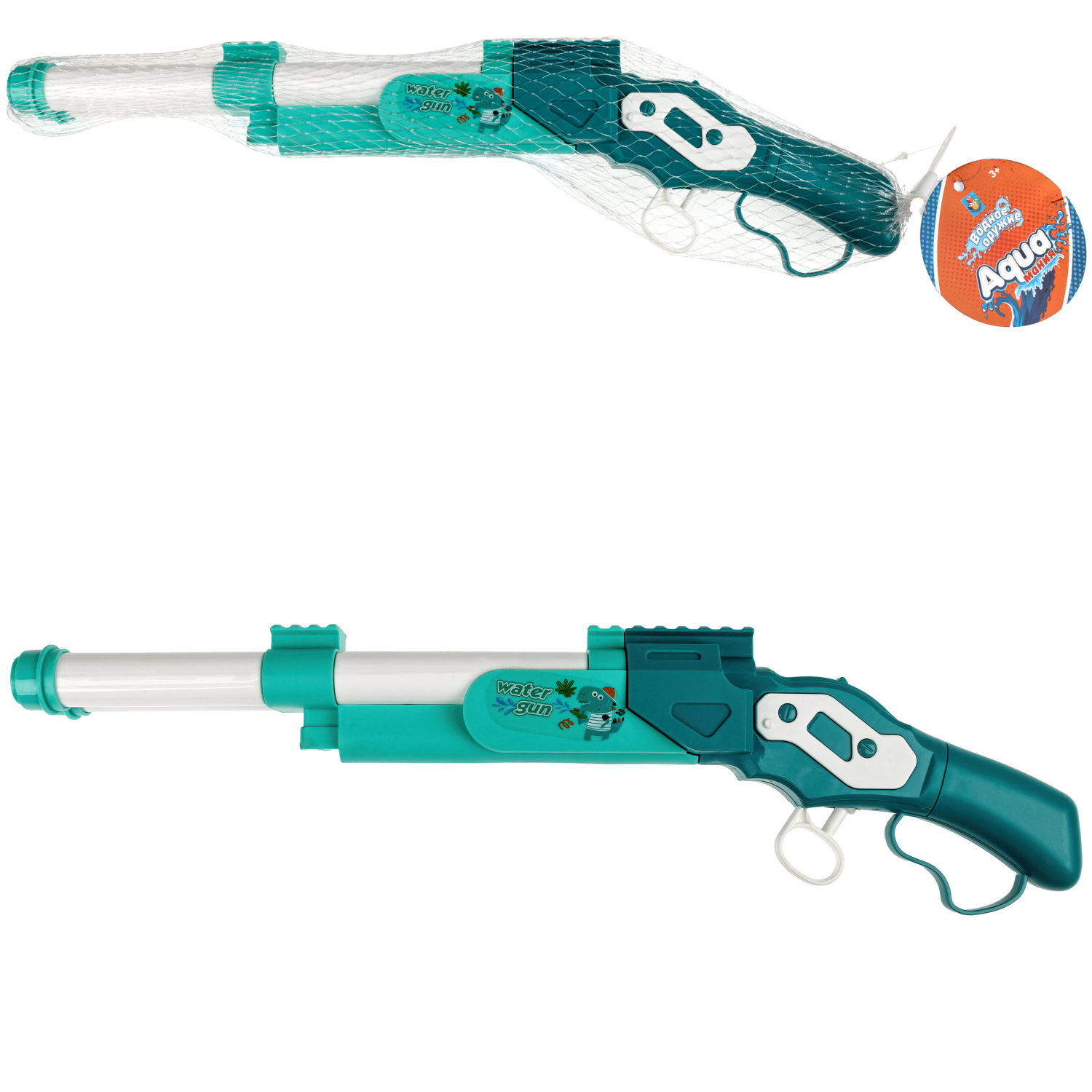 Водный пистолет 1TOY Аквамания, 39х11х4,6 см