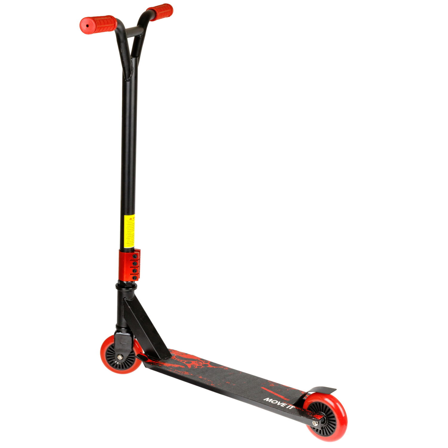 Самокат трюковый Topgear, 2-х кол. PU 2х100 мм, неопреновые грипсы, 48,5*83*64 см,, до 100 кг, черно-красный