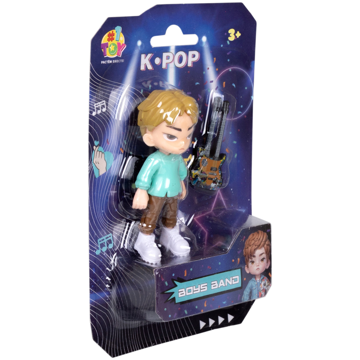 Кукла 1TOY K-POP Boys band с музыкальными инструментами, 6 видов в ассортименте