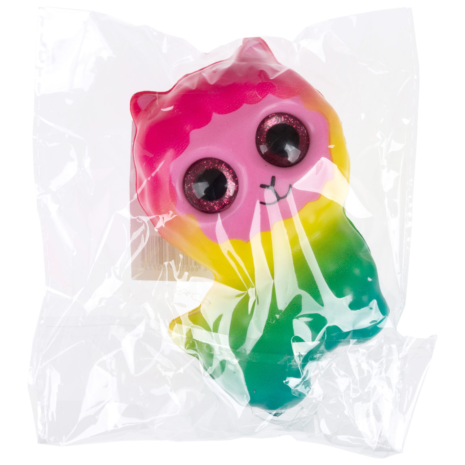 Глазастый сквиш 1TOY Животные, игрушка-антистресс для рук, жмякалка, 8-9 см, 6 видов в ассортименте