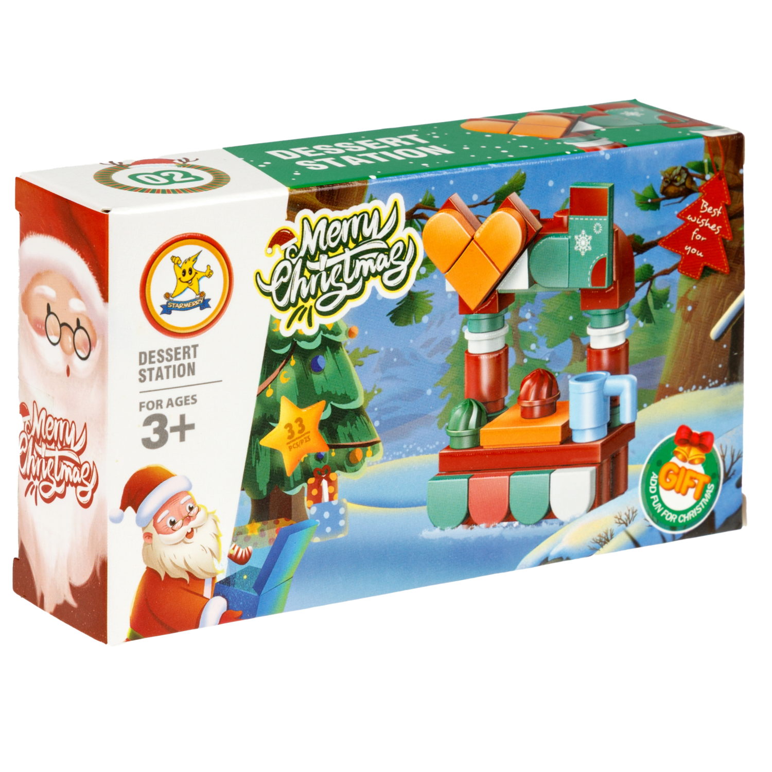 Конструктор 1TOY Blockformers "Рождество" 12 видов,  от 22 до 46 деталей