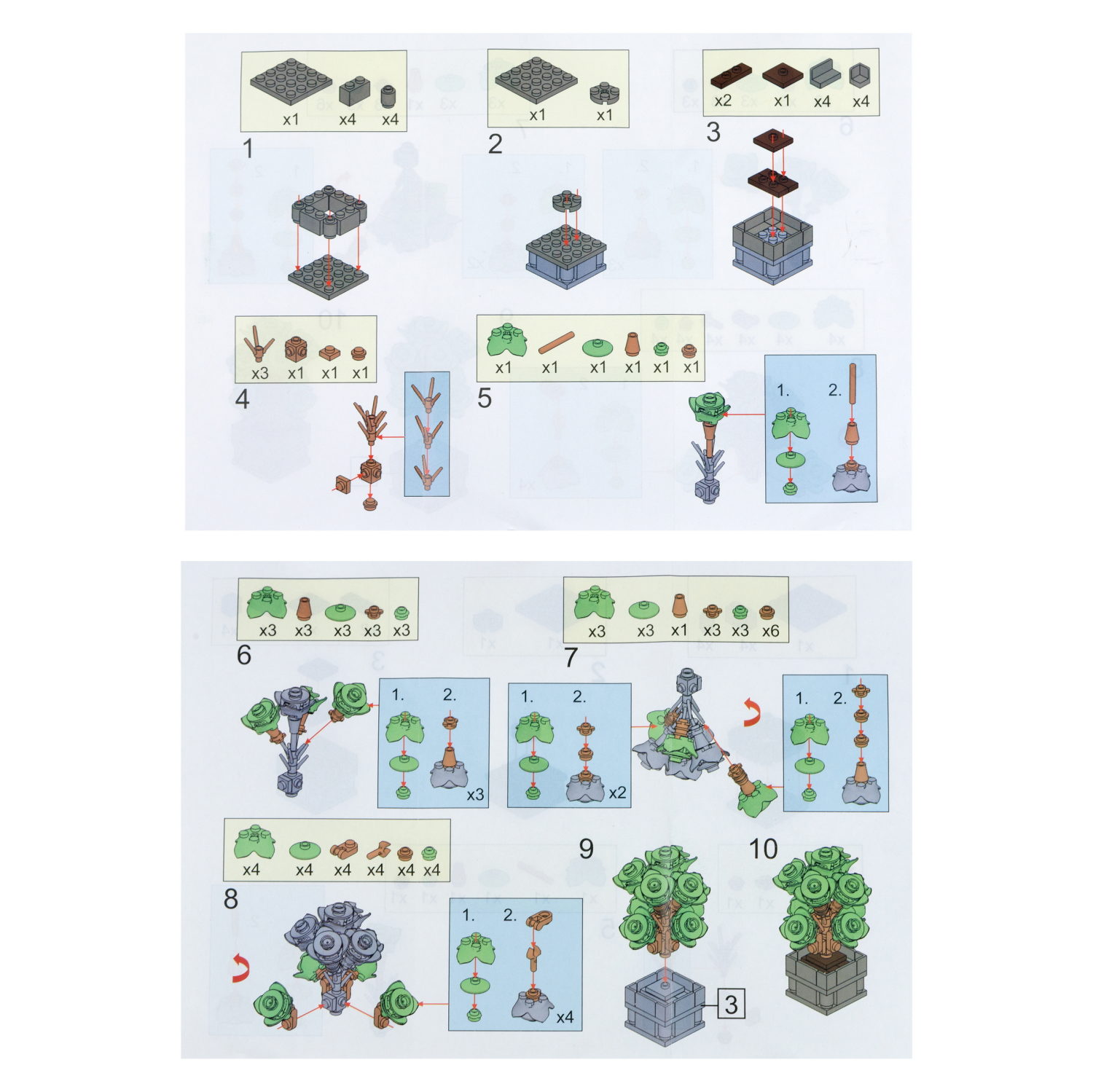 1TOY конструктор Blockformers "Цветы пустыни", 12 видов в ассортименте