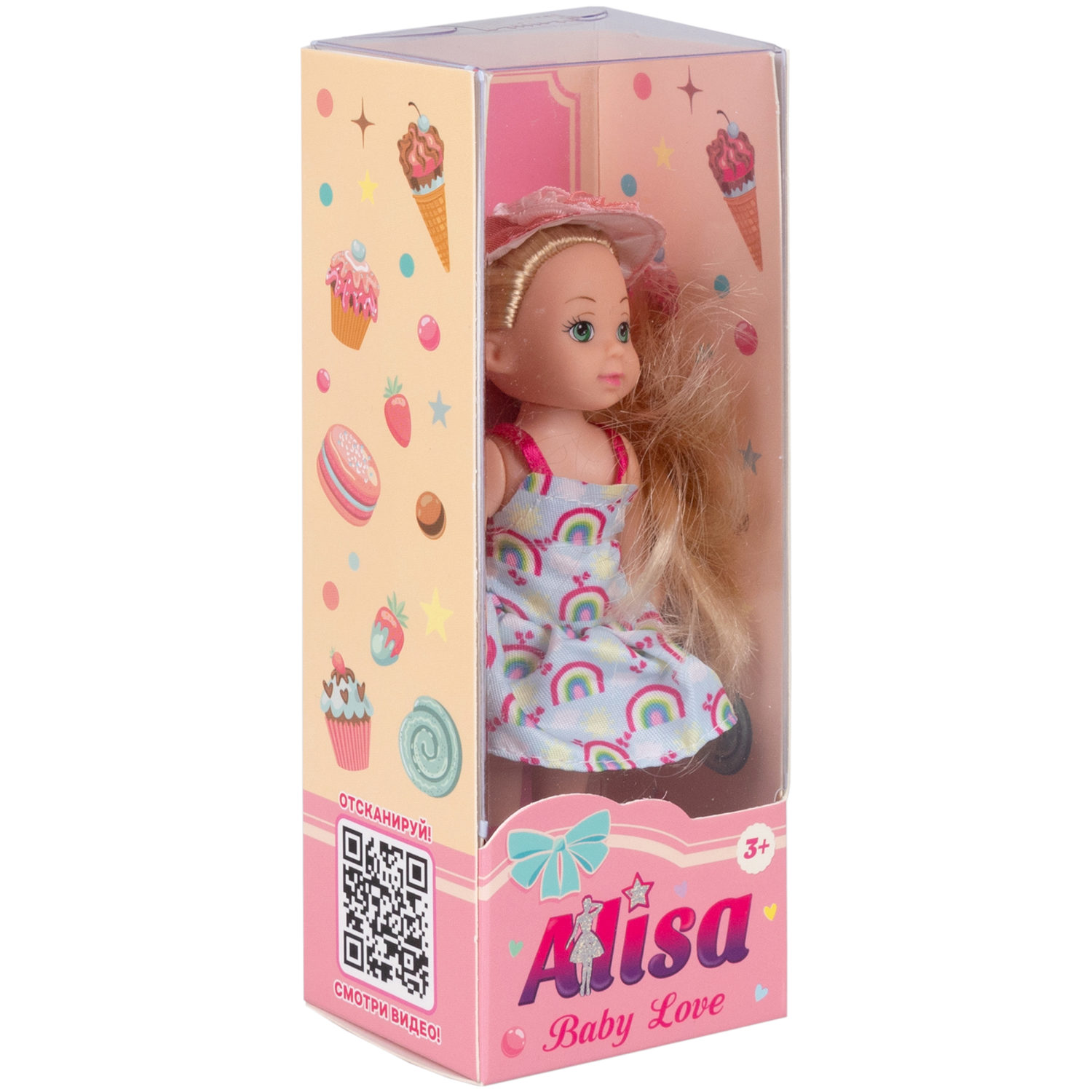 Кукла 1TOY BABY LOVE, летней одежде, 12 см