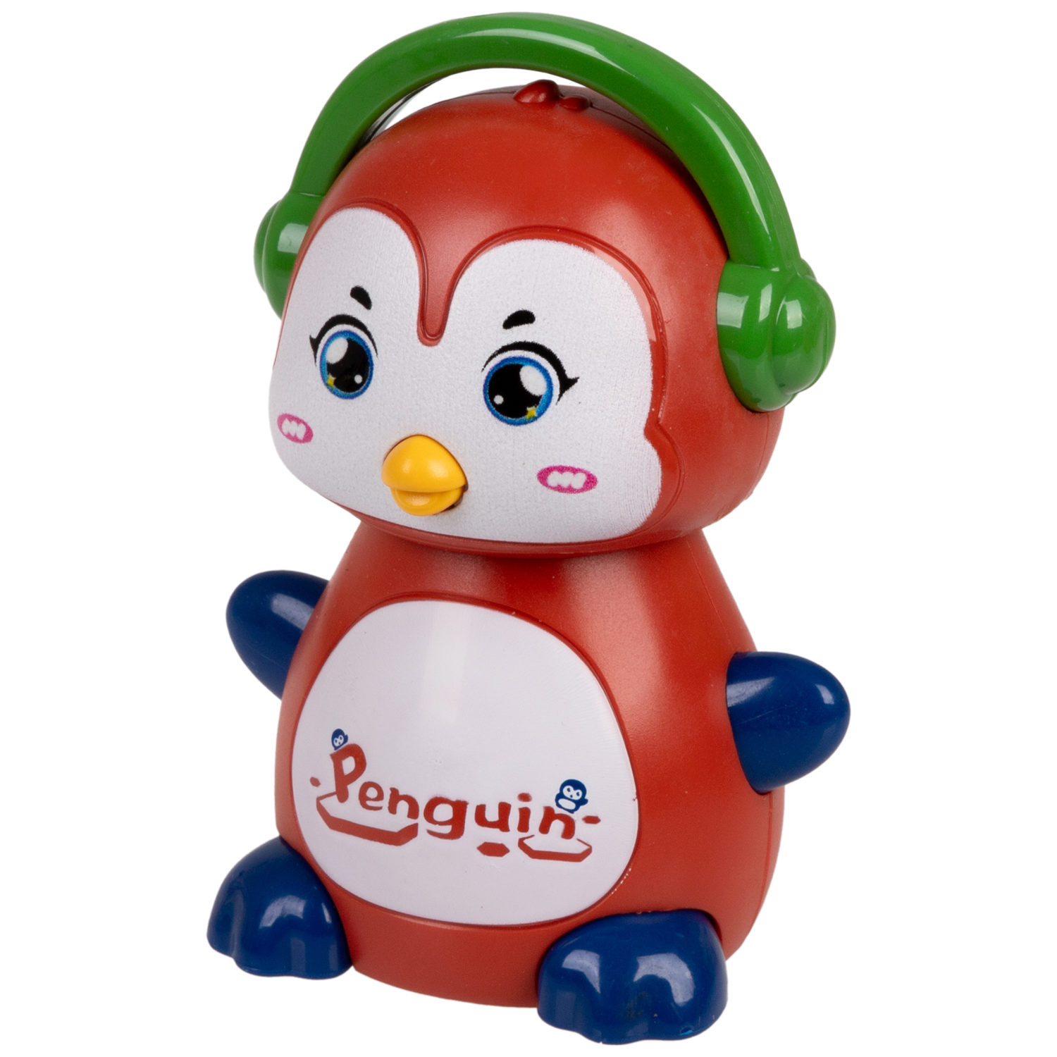 Игрушка детская 1TOY Покатушки Весёлый Пингвин, инерционная, работает без батареек, 4 цвета в ассортименте