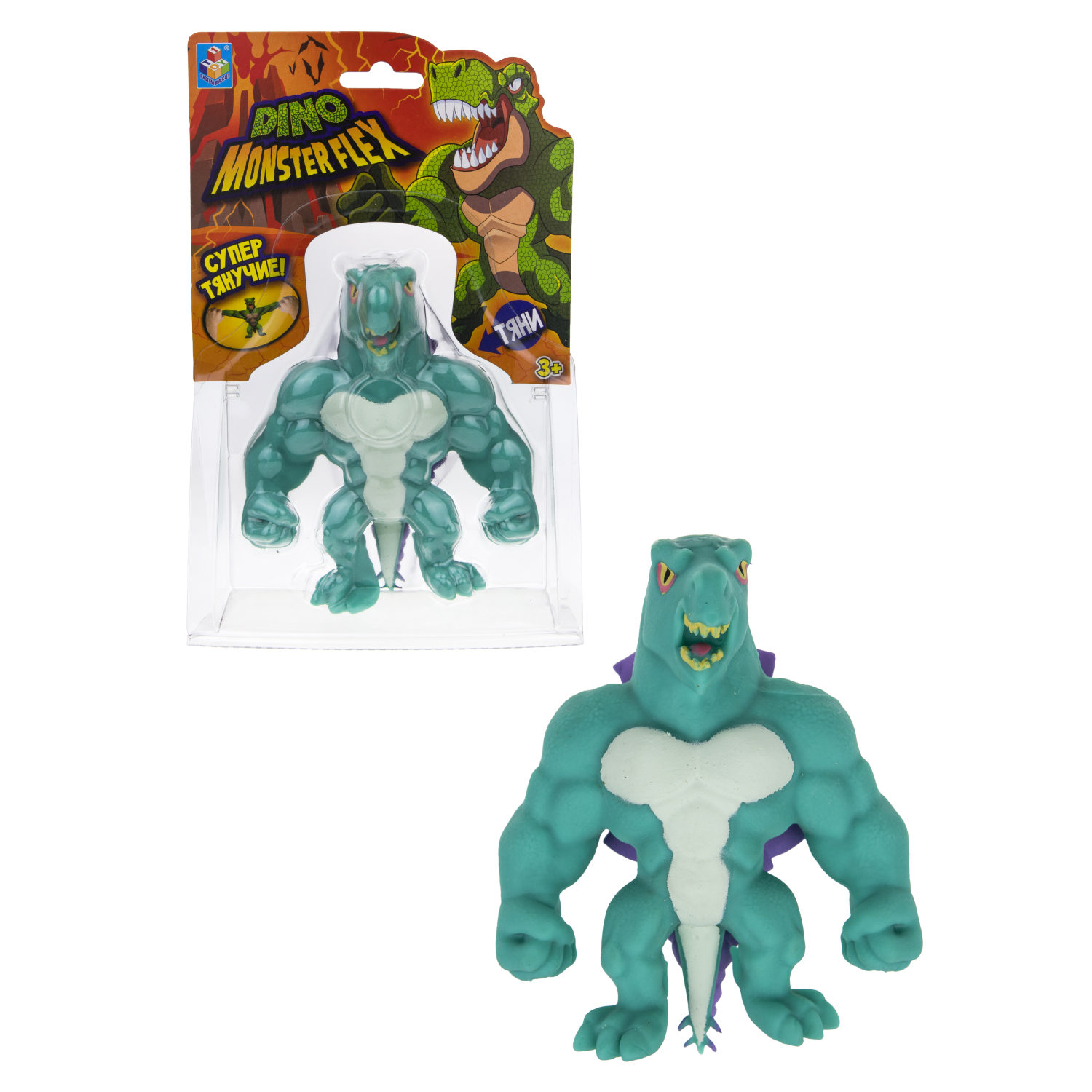 1TOY MONSTER FLEX DINO, тянущиеся фигурки 14см, 14 видов в ассортименте