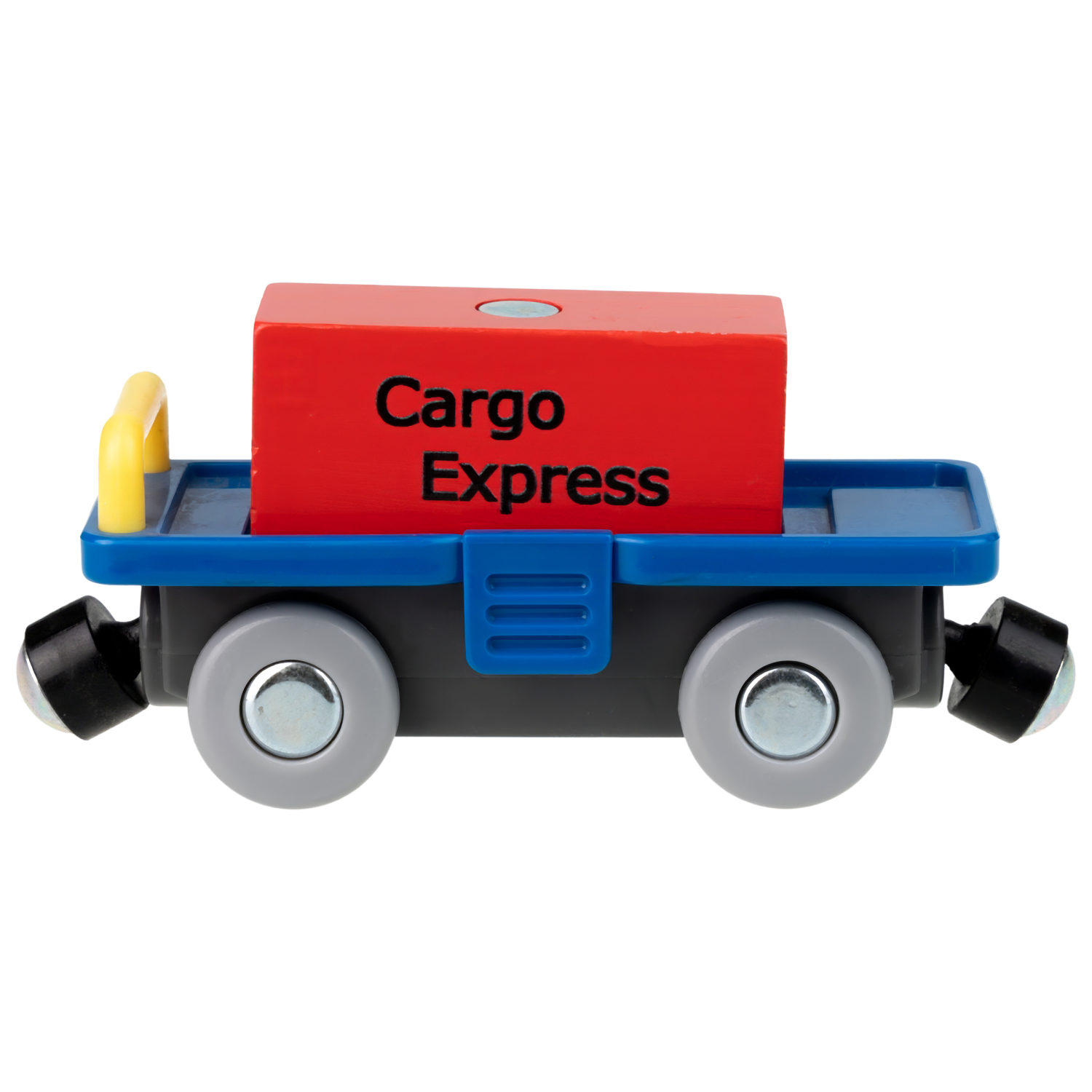 Деревянная железная дорога 1TOY GOODOK "Осторожо, переезд!" с электропоездом и аксессуарами, 35 деталей