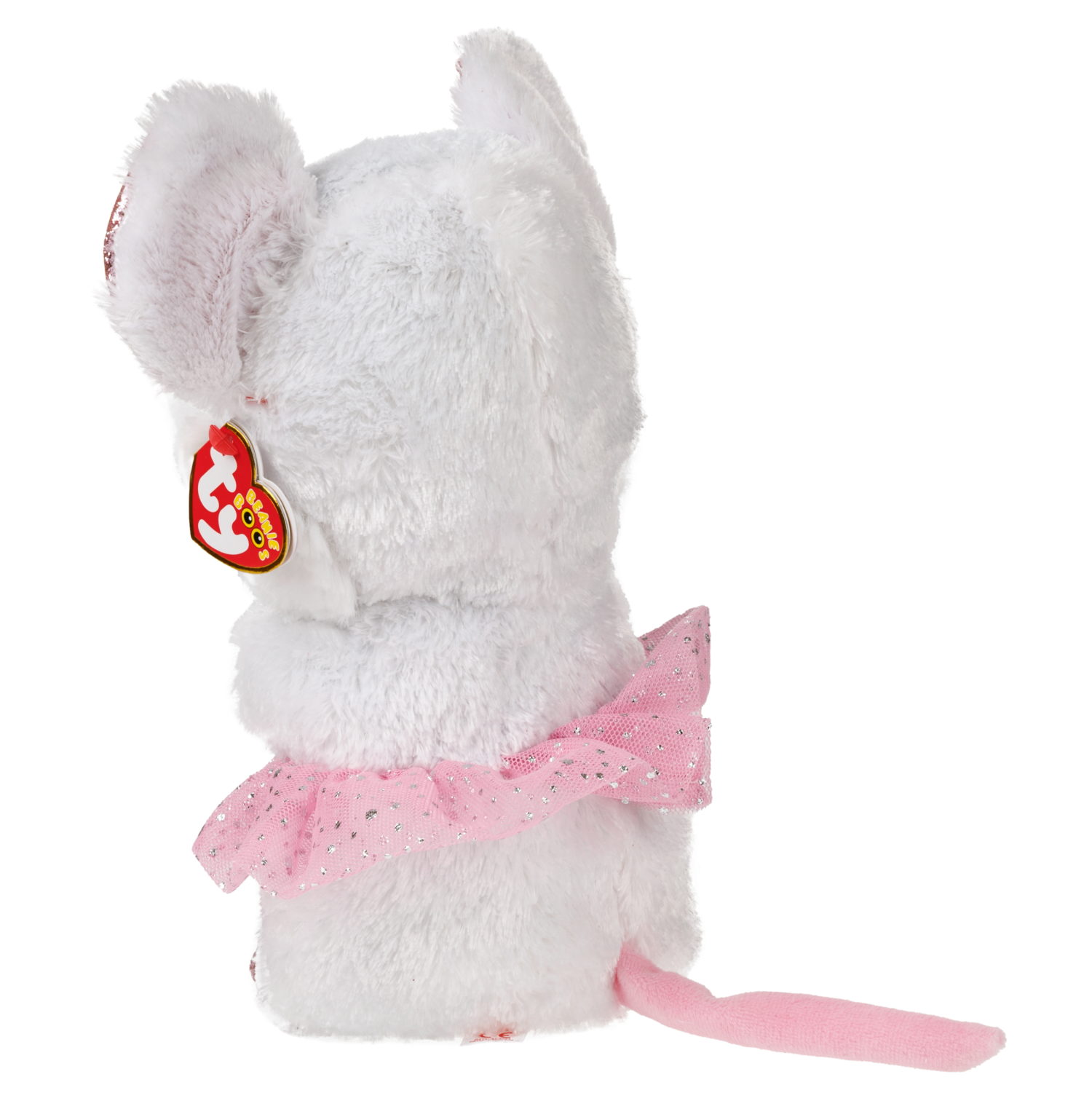 Мягкая игрушка TY Beanie Boo's Nina Мышь-балерина, 25 см