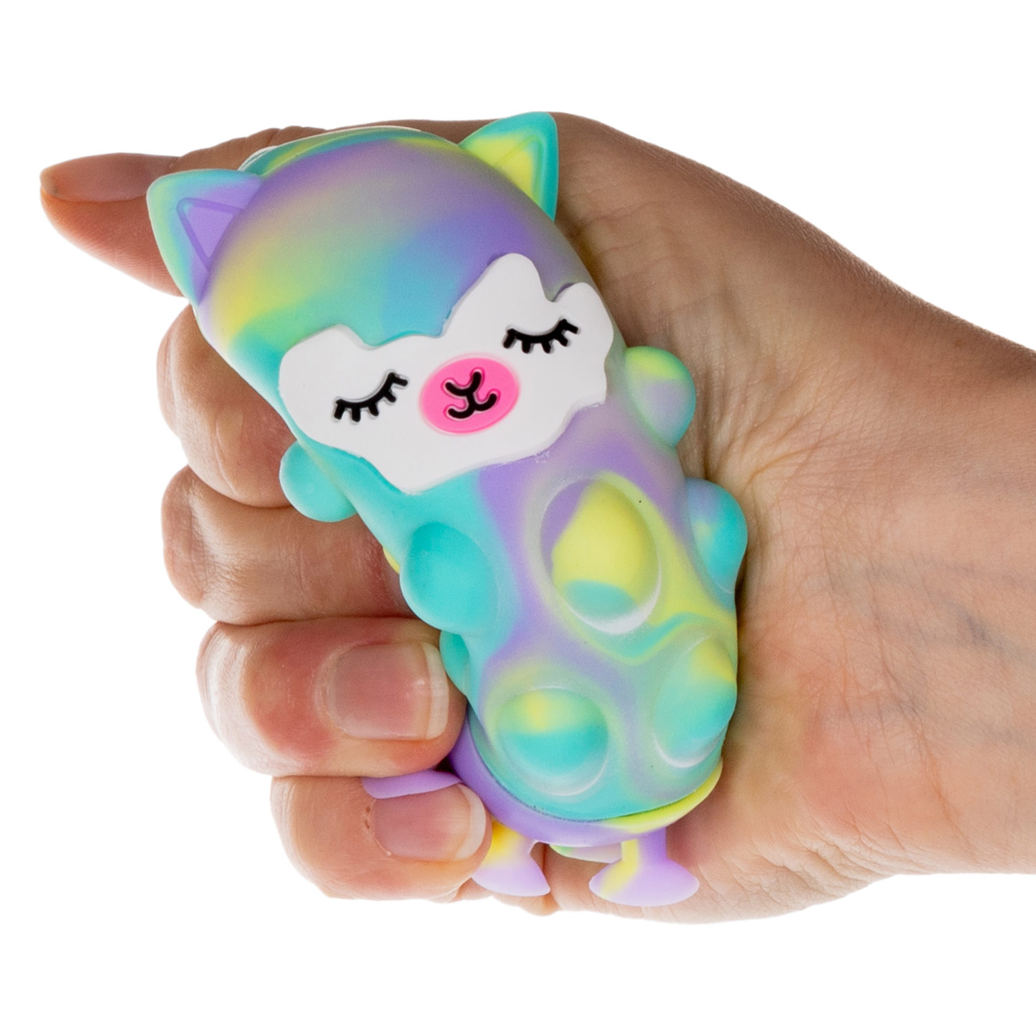 1toy Жмяка Hit Pop It "Лама" 8х7х2 см на присосках, 4 вида в ассортименте