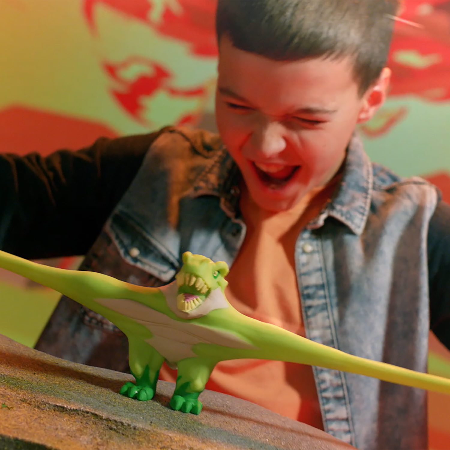 Тянущиеся фигурки 1TOY Monster Flex Dino, Тирекс, монстр тянучка, 14 см