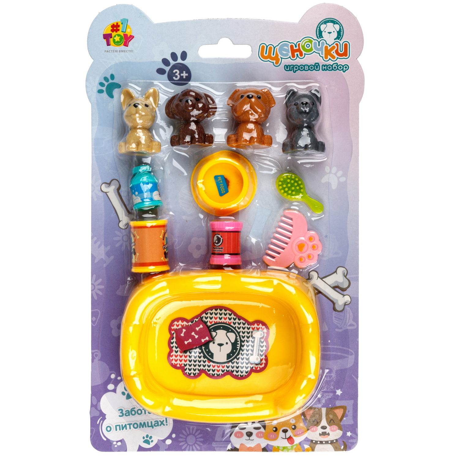 Игровой набор 1TOY "Щеночки", в ассортименте