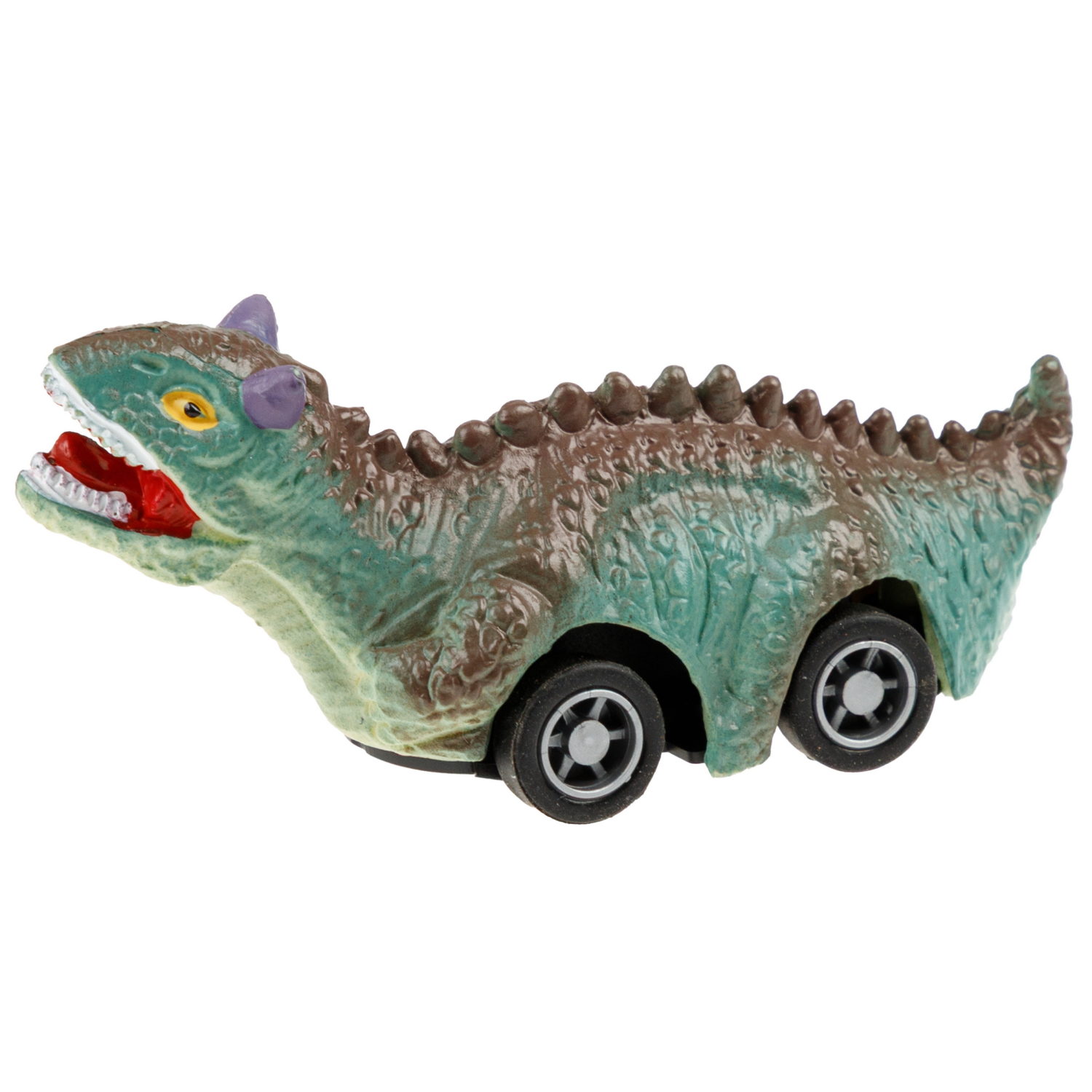 Игрушка для малышей 1TOY Покатушки, динозавр с инерционным механизмом