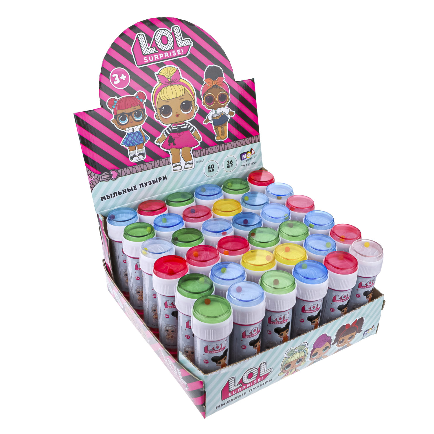 Мыльные пузыри 1TOY LOL 60 мл