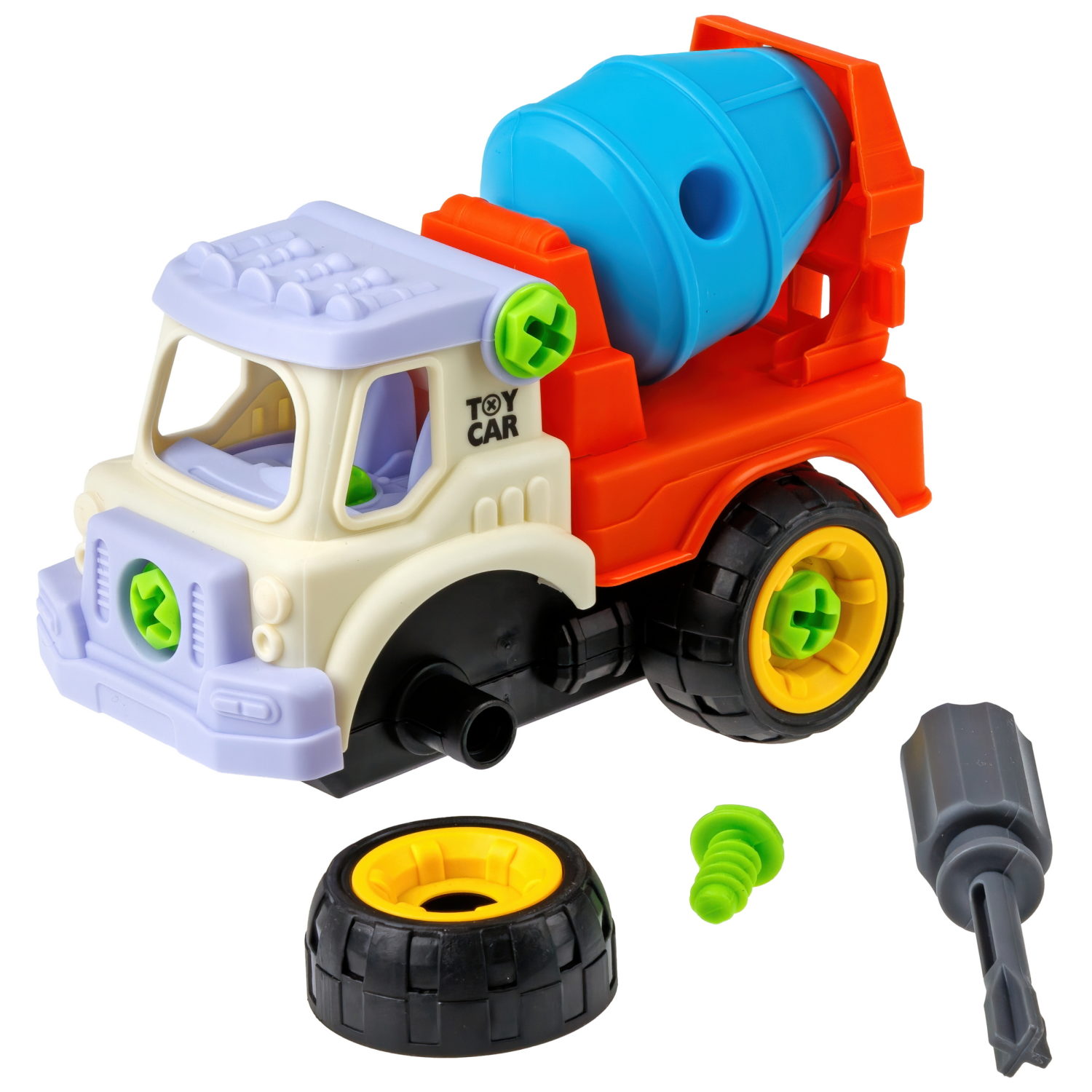 1toy Новостройка строительная техника, сборно-разборная, в асс. 4 вида (пакет)