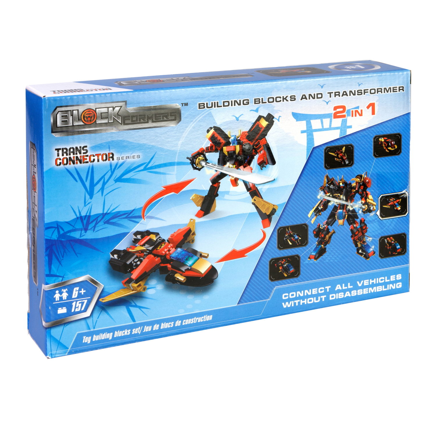 Конструктор  Трансформер BLOCKFORMERS  "Мегасамурай" Cерия TRANS CONNECTOR, 6 видов на выбор