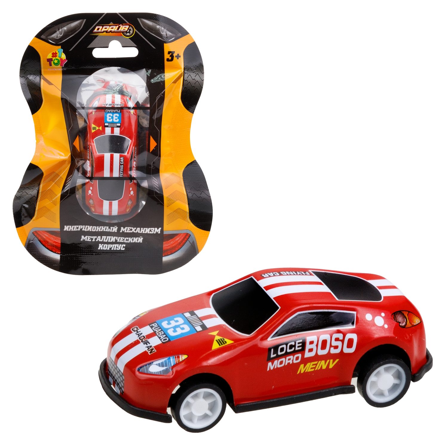 1toy Драйв Микромашинка, металлическая, инерционная, в ассортименте 92 вида