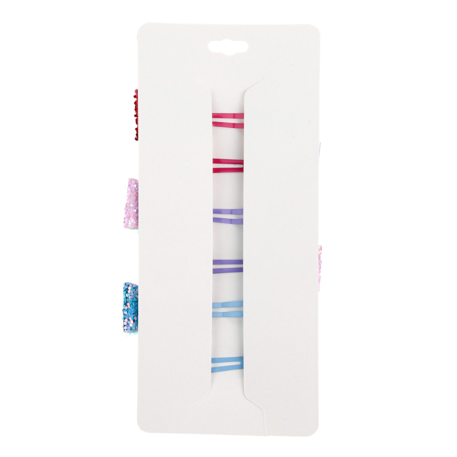 Набор заколок для волос Lukky Fashion Бантики голография с блестящкй посыпкой, клик-клак, 6 шт.