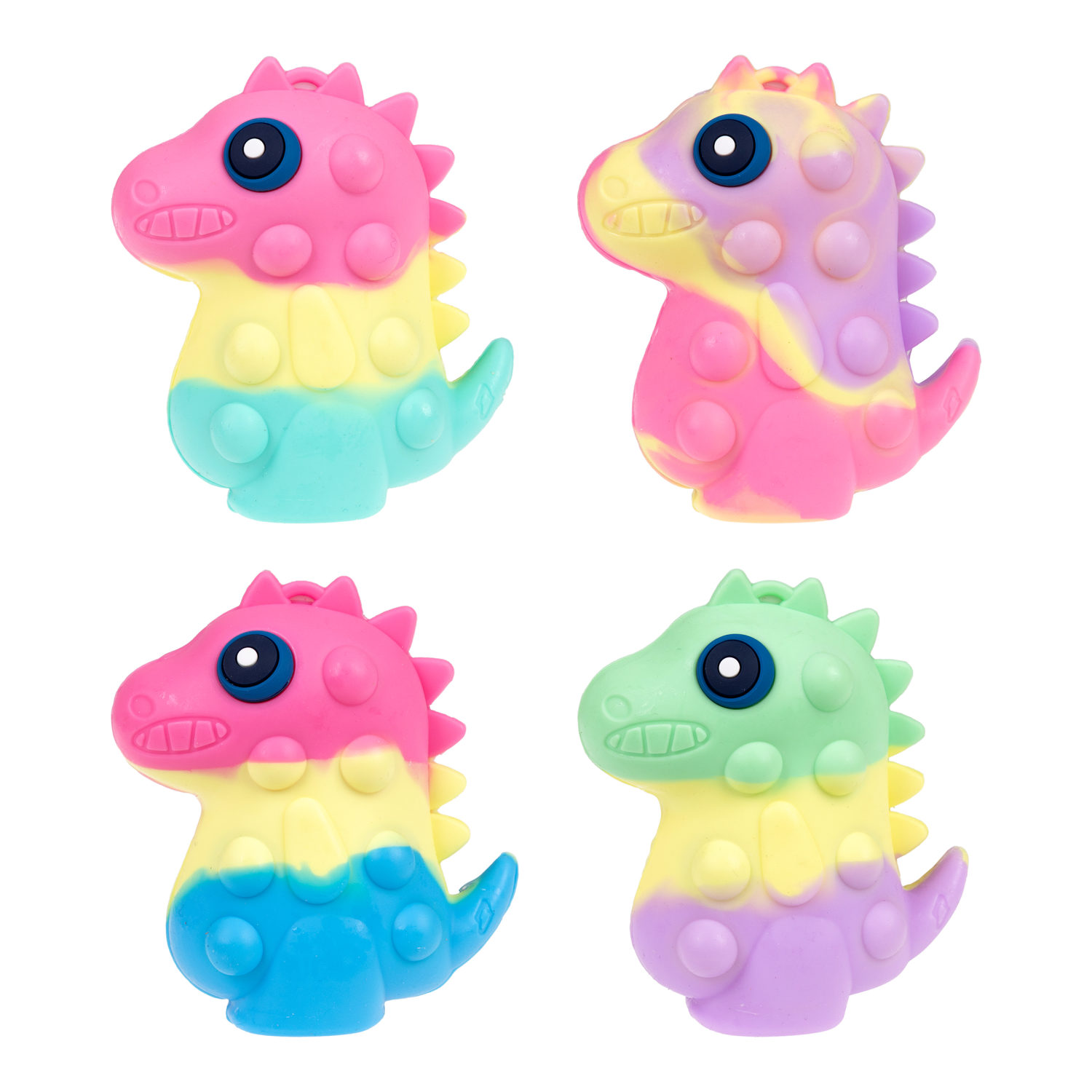 1toy Жмяка Hit Pop It "Динозавр" 9,5х9х4,2 см, 4 вида в ассортименте