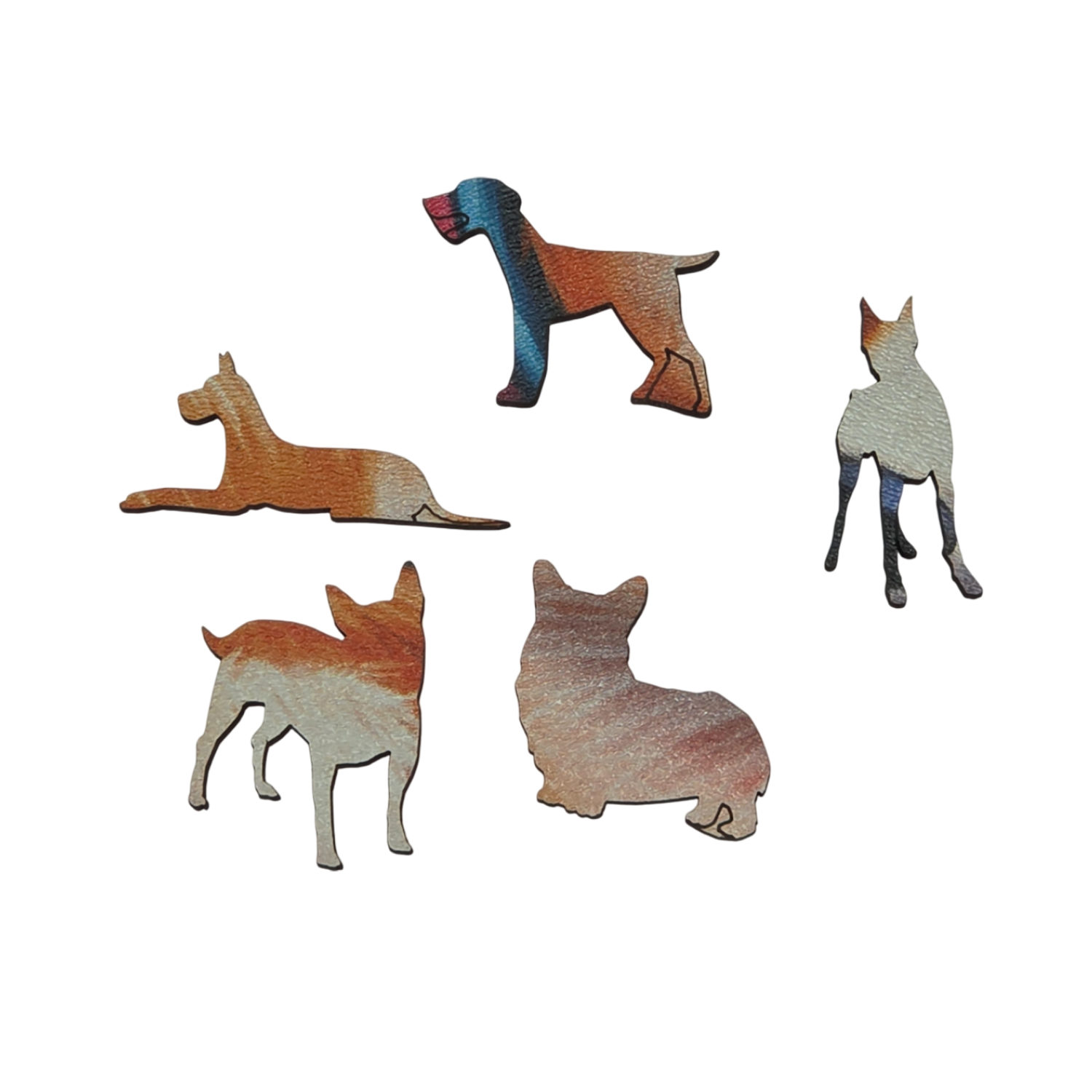 Деревянные пазлы Collection Animals Корги, 60 деталей